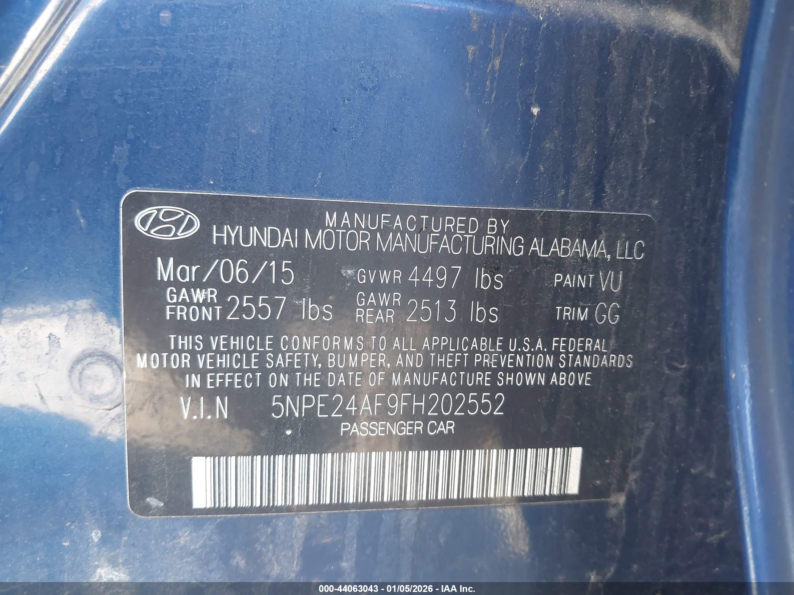 HYUNDAI SONATA image 9