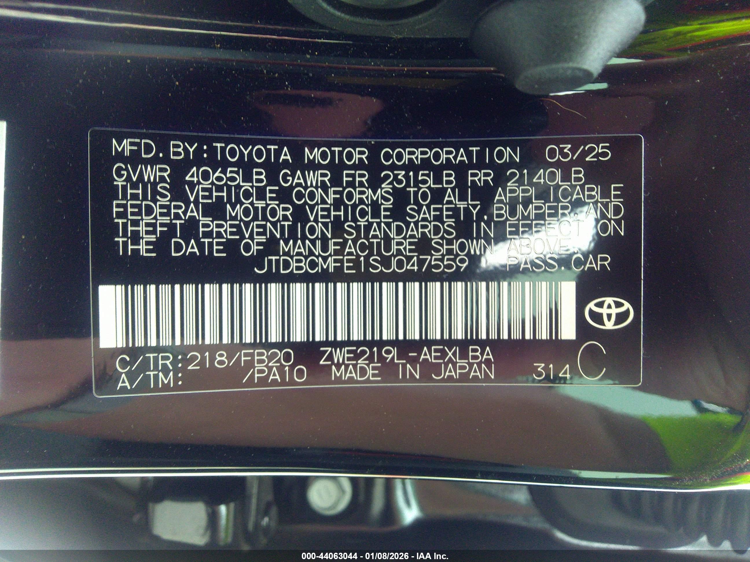 TOYOTA COROLLA image 9