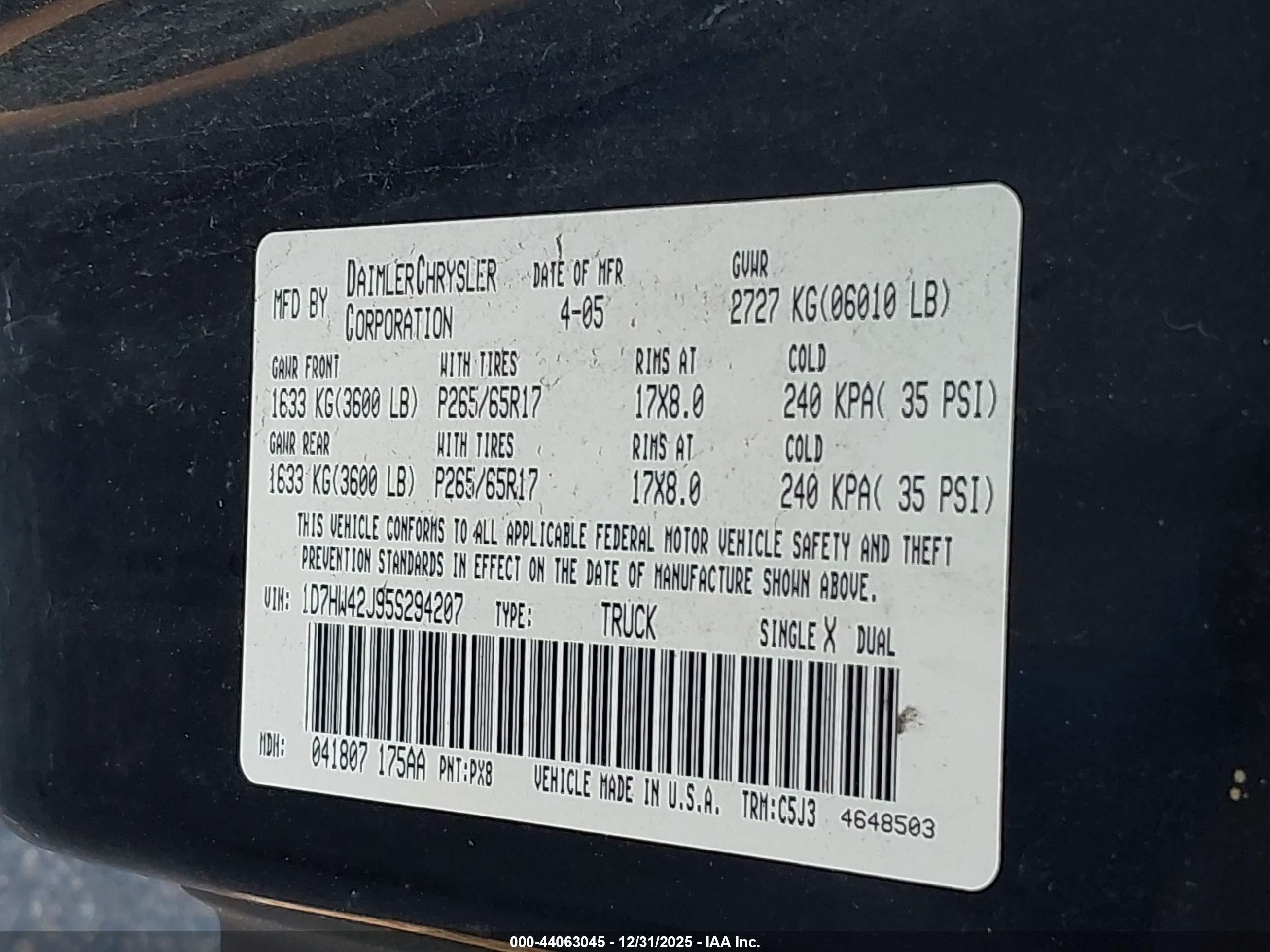 DODGE DAKOTA image 9