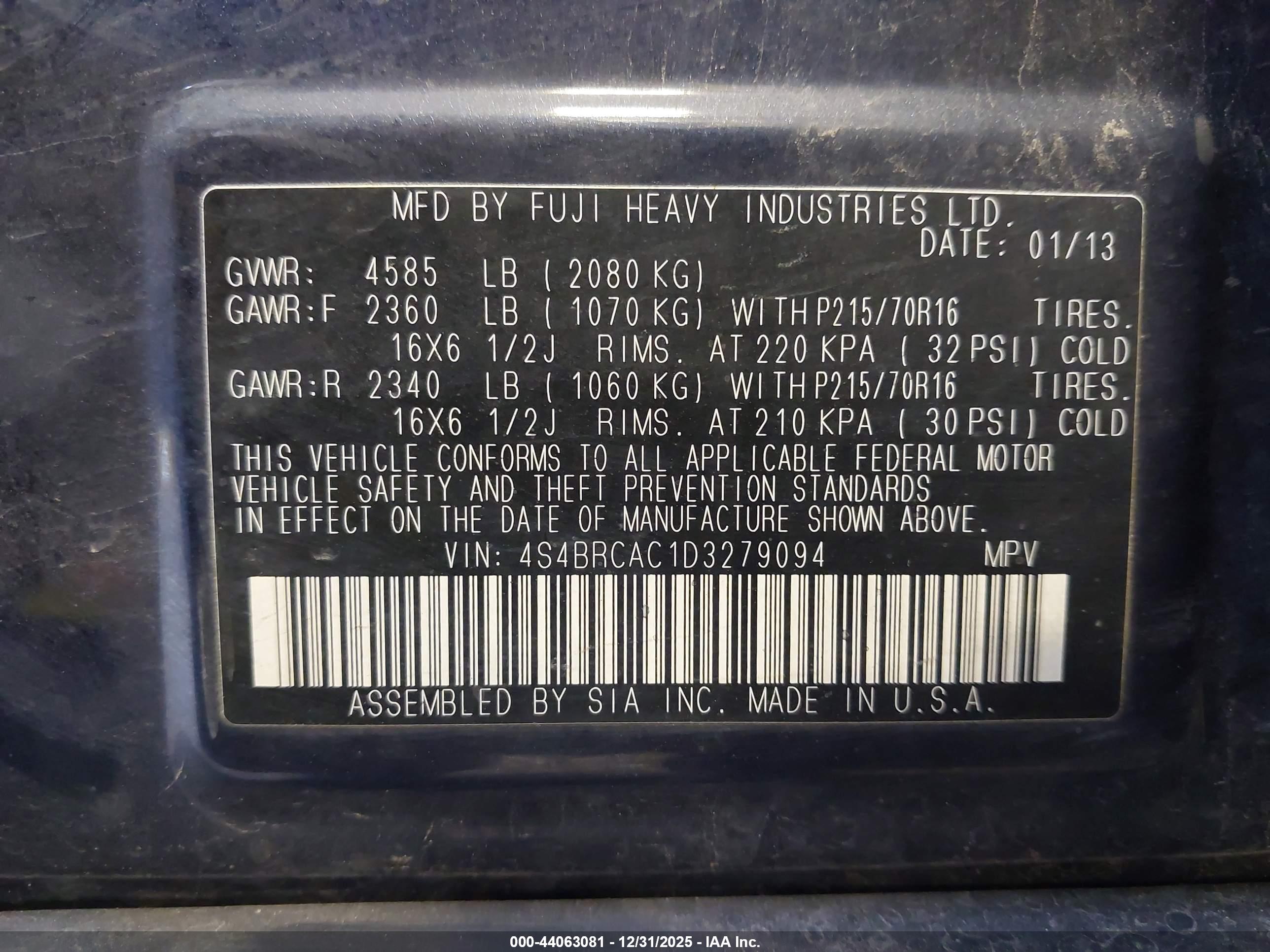 SUBARU OUTBACK image 9
