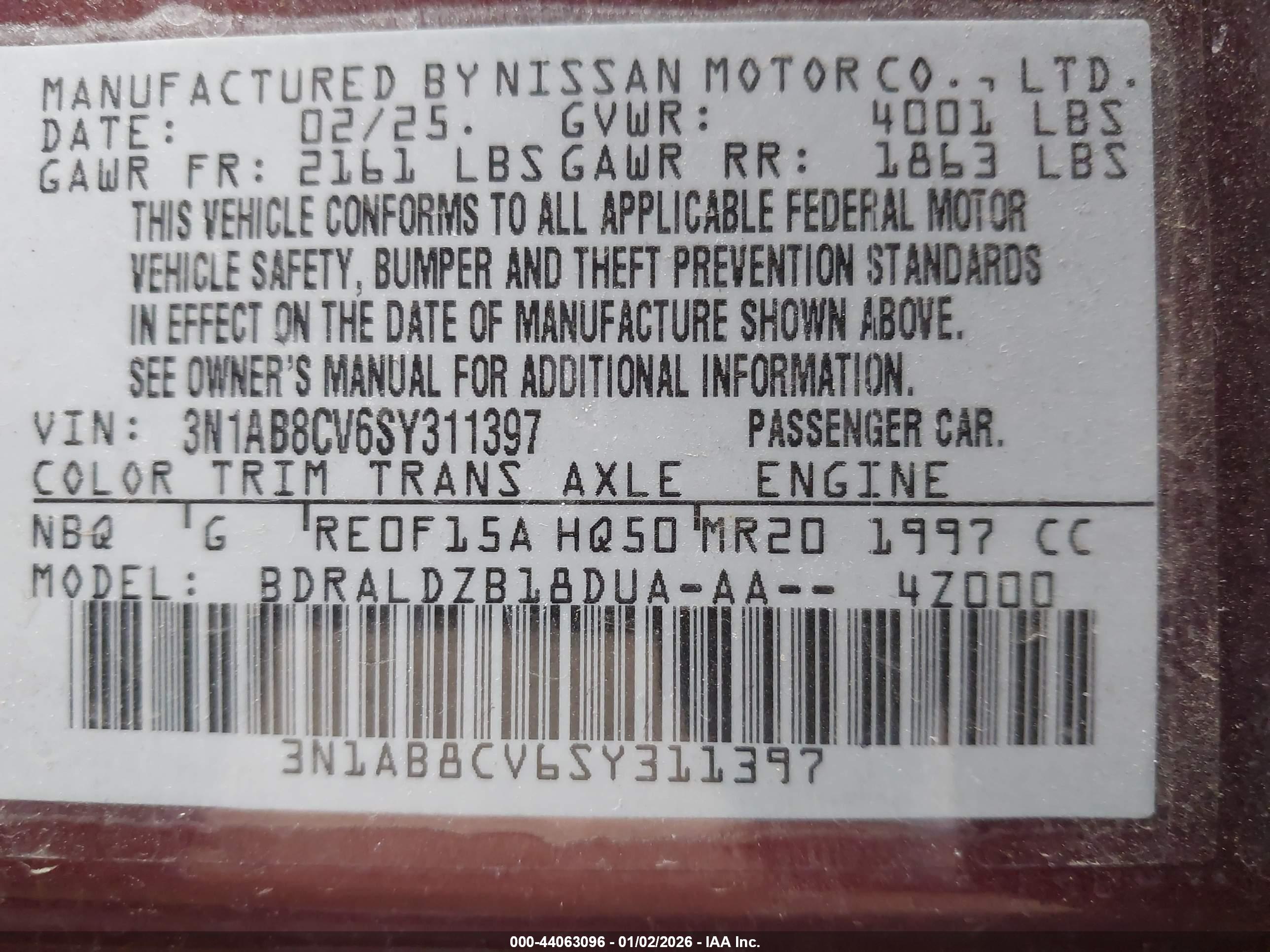 NISSAN SENTRA image 9