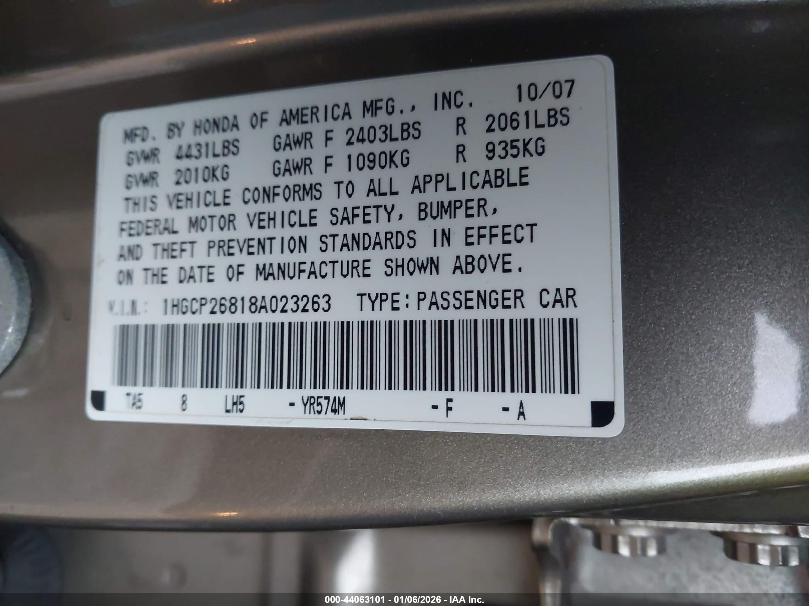 HONDA ACCORD image 9