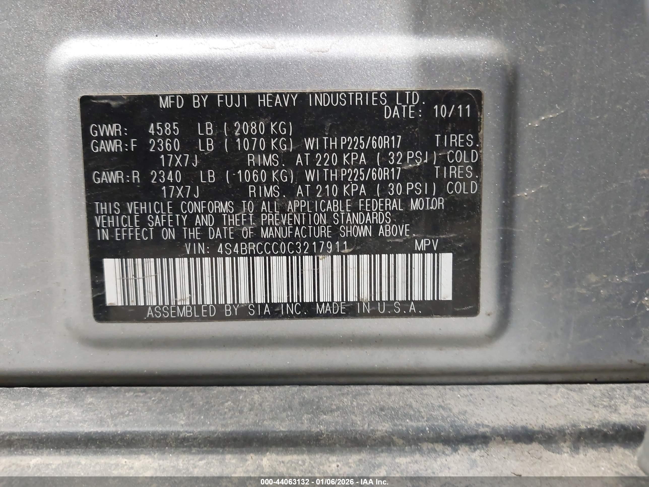 SUBARU OUTBACK image 9