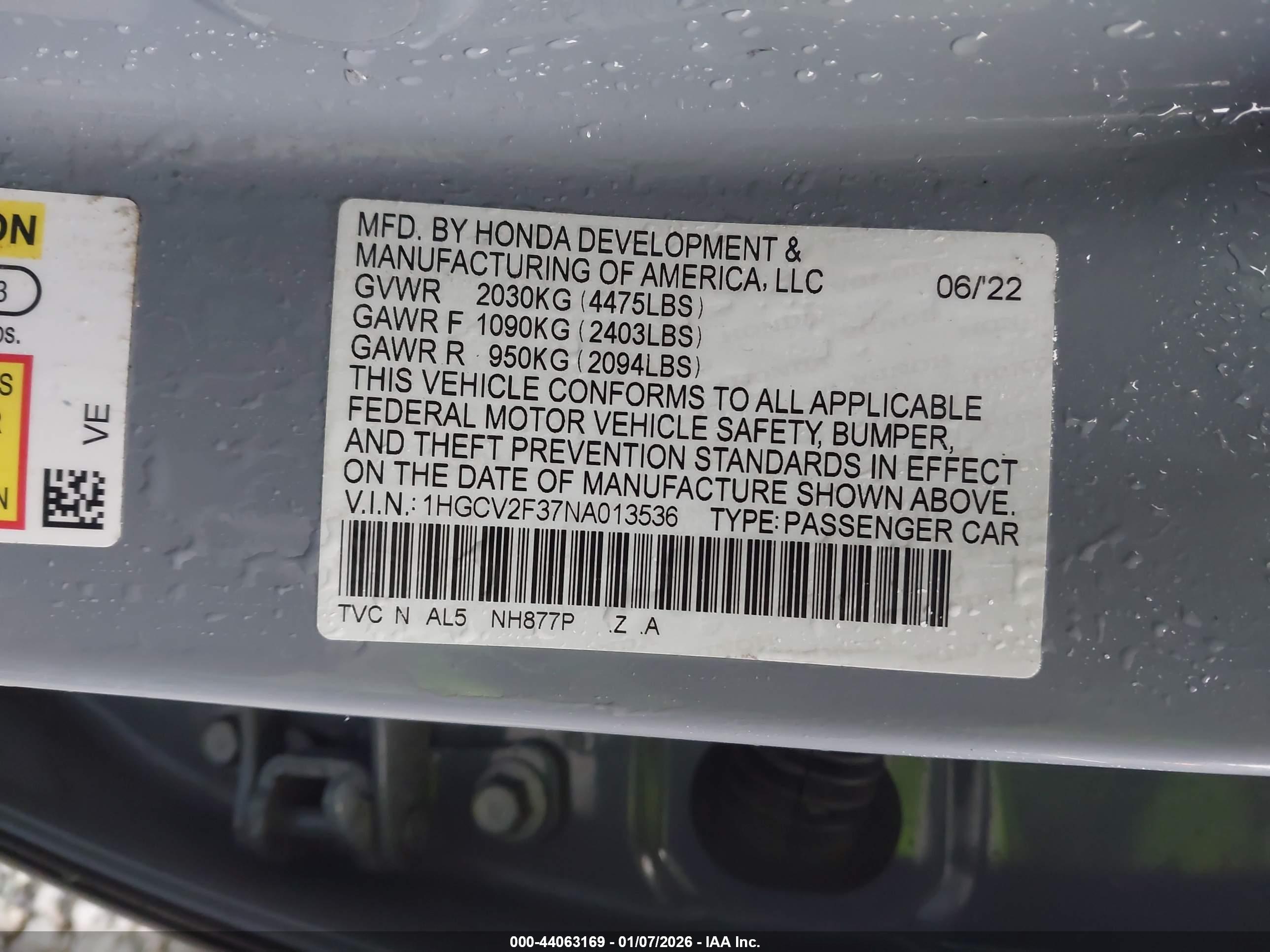 HONDA ACCORD image 9