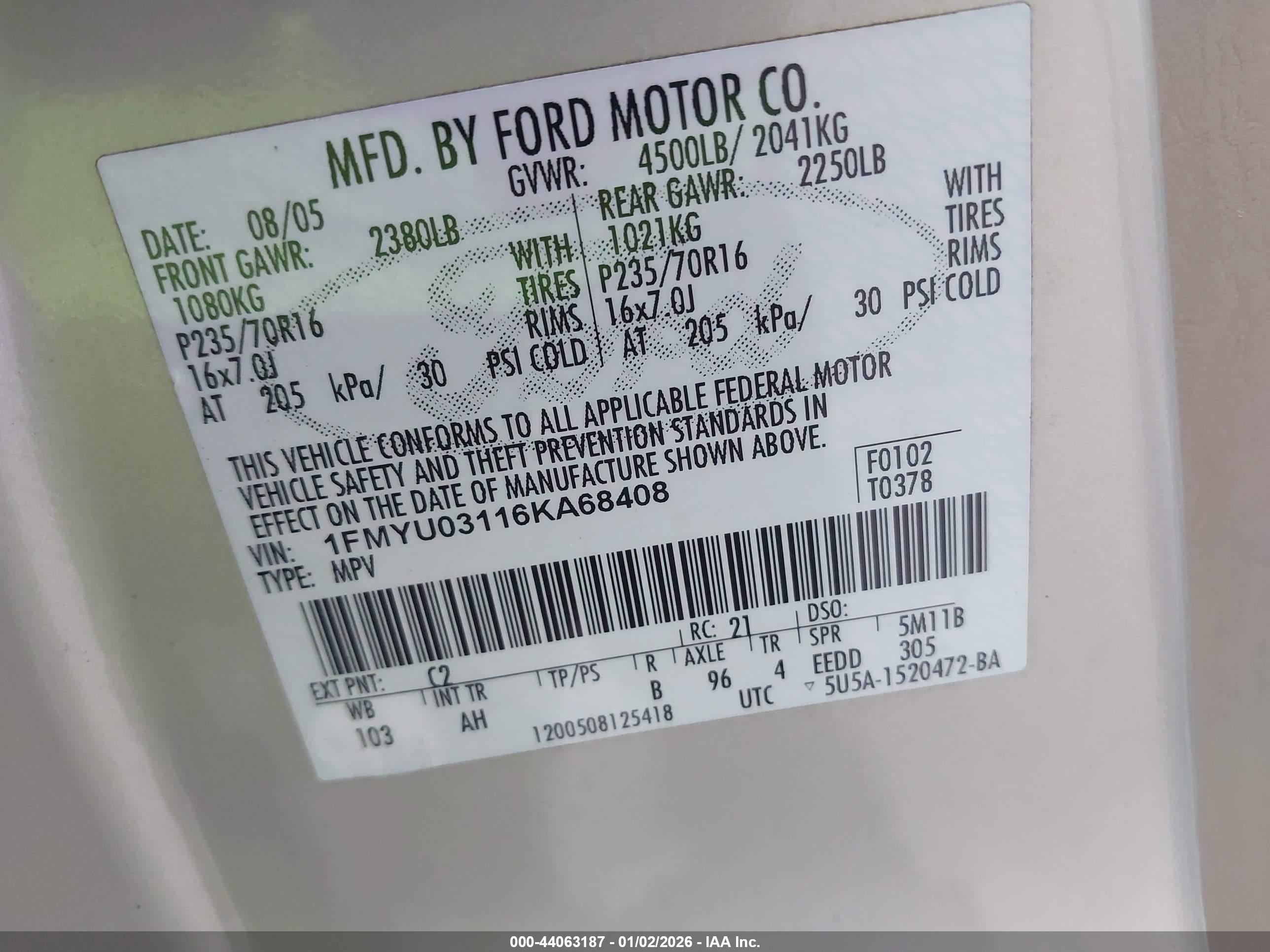 FORD ESCAPE image 9