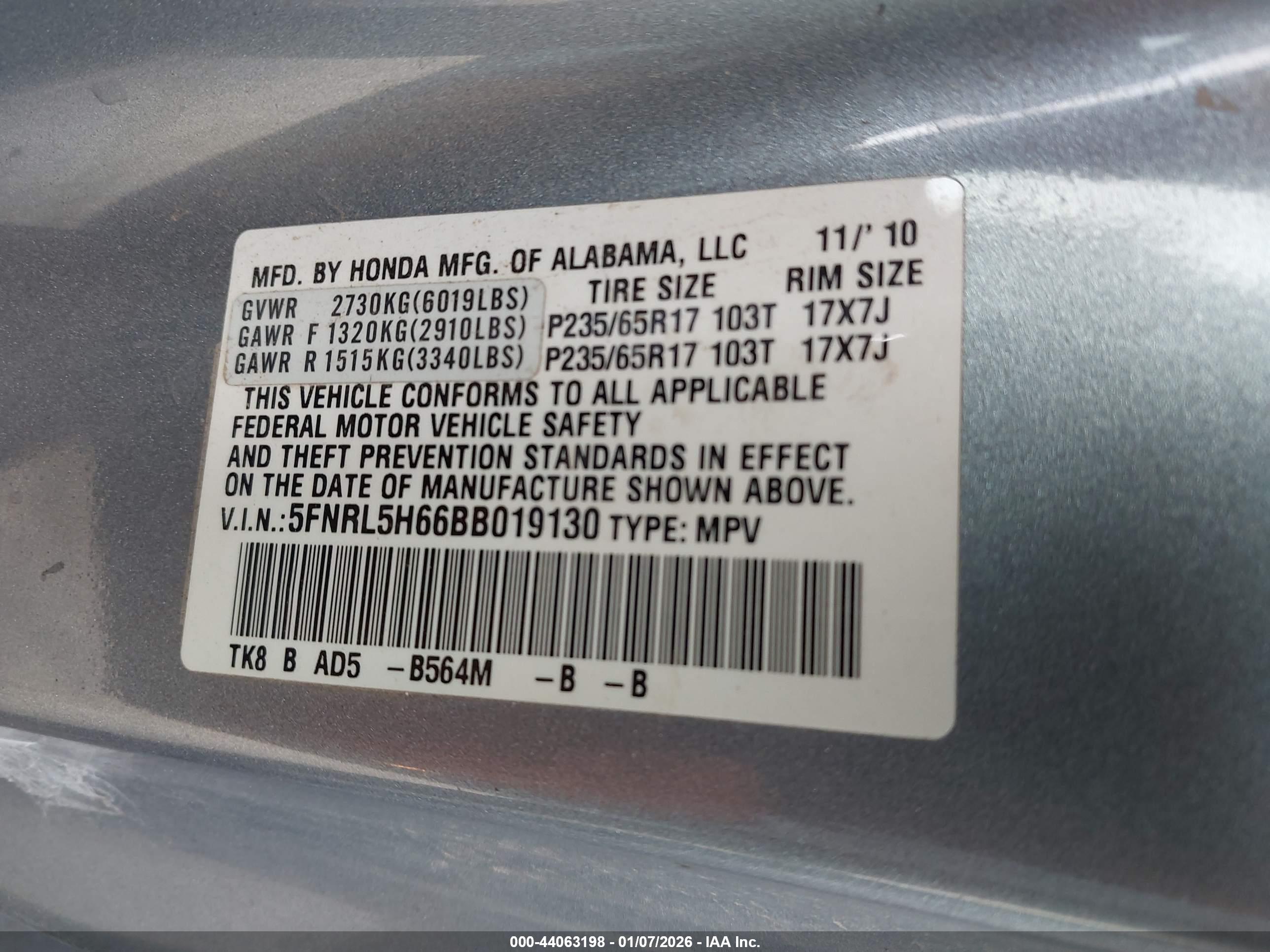 HONDA ODYSSEY image 9