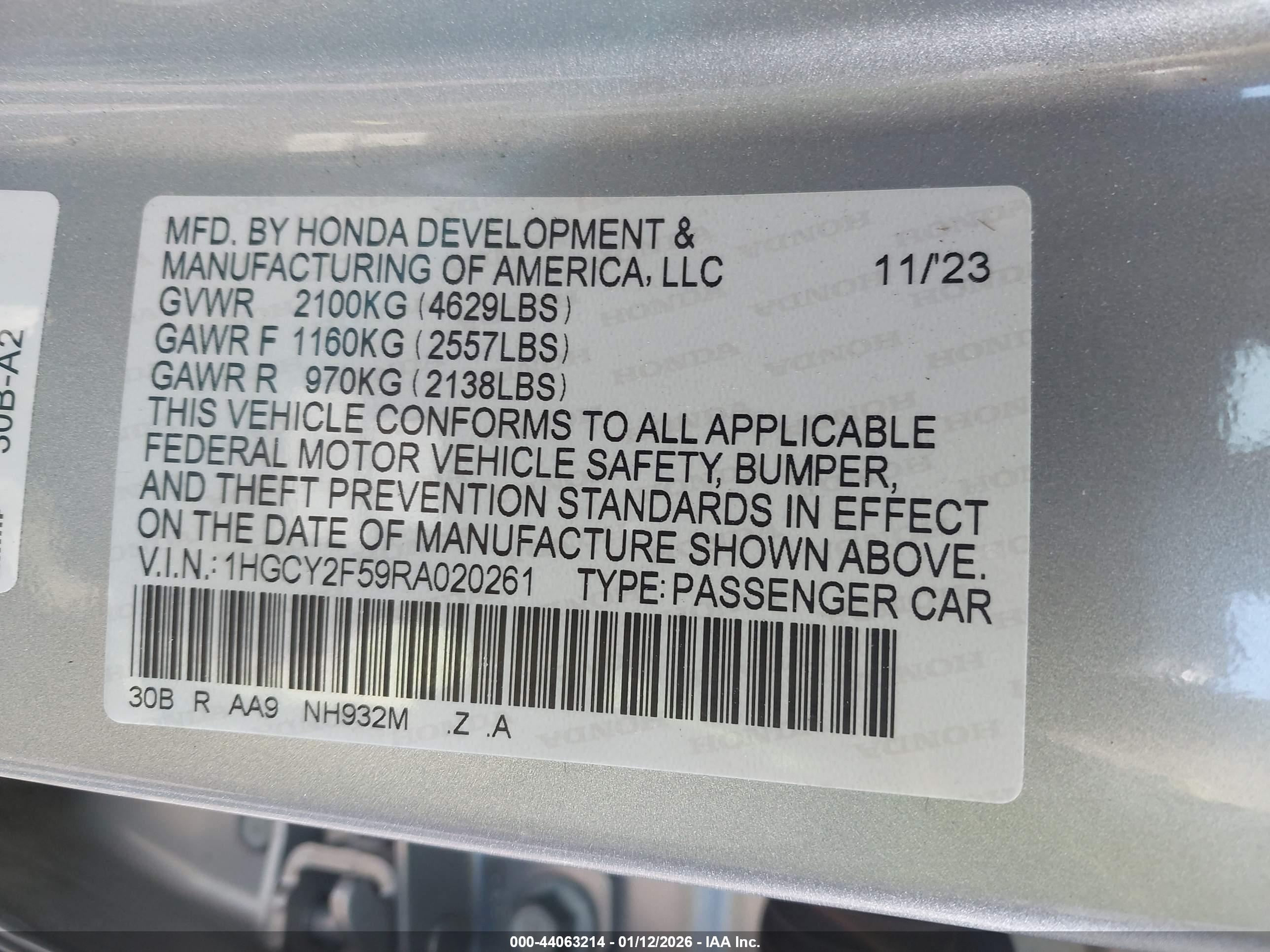 HONDA ACCORD image 9