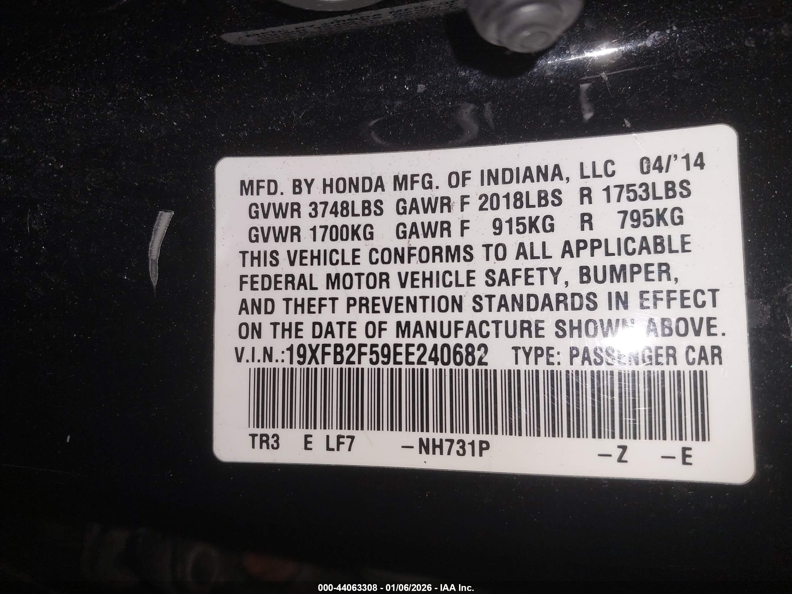 HONDA CIVIC image 9