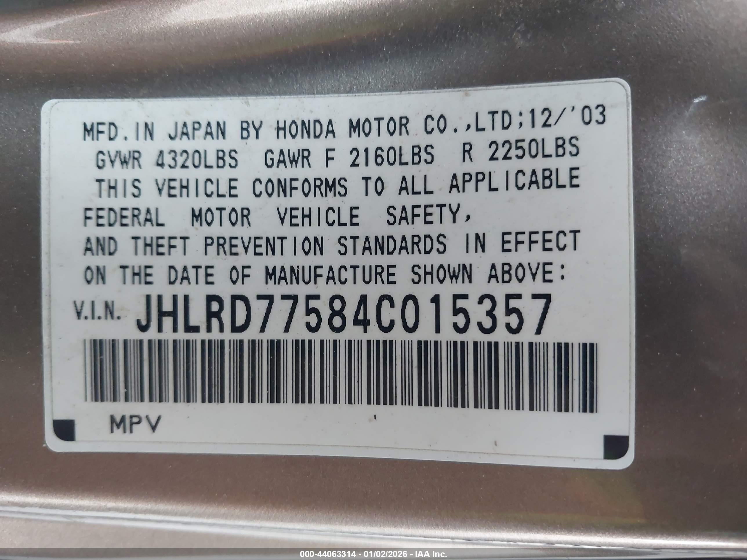 HONDA CR-V image 9