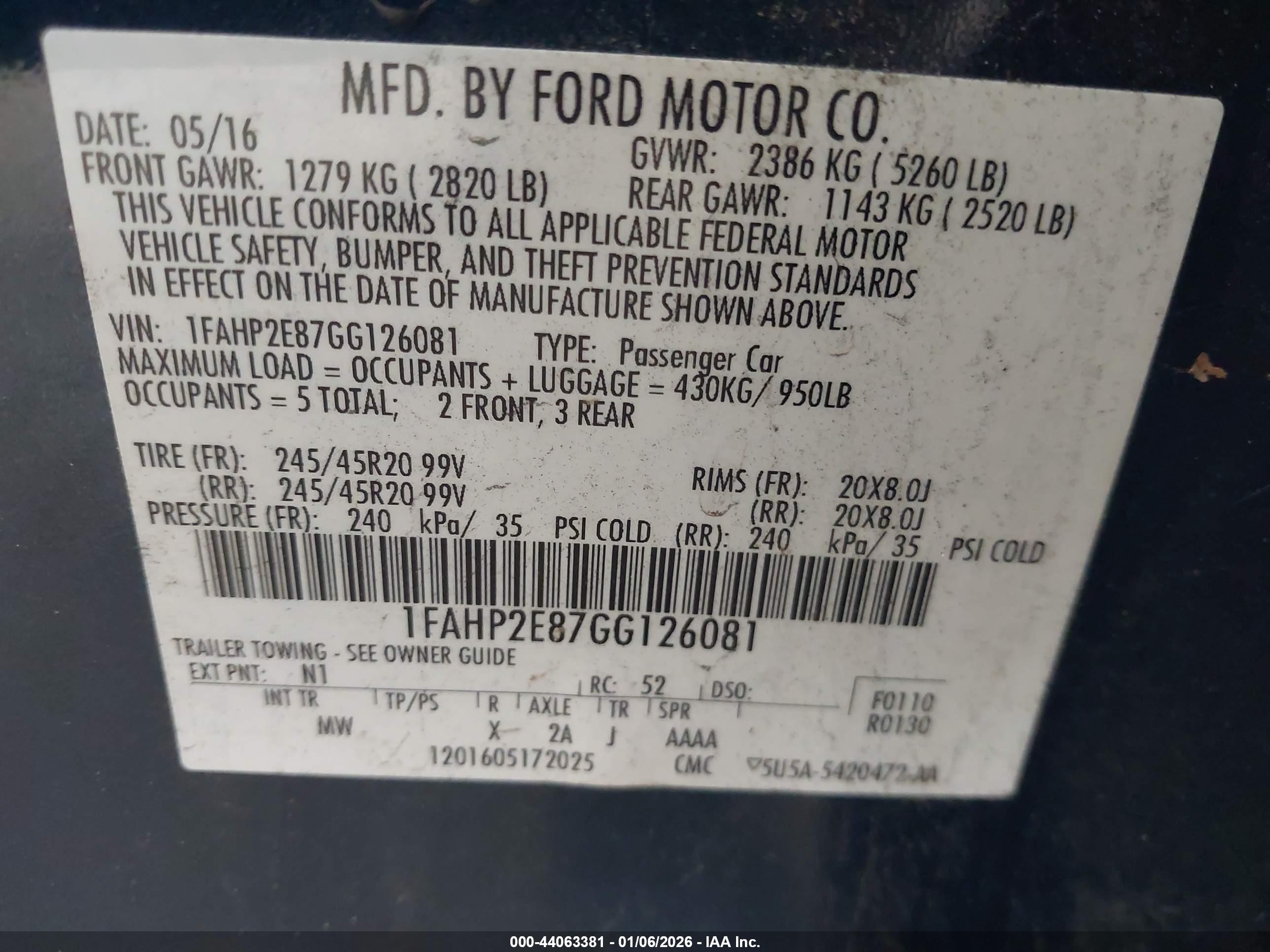 FORD TAURUS image 9
