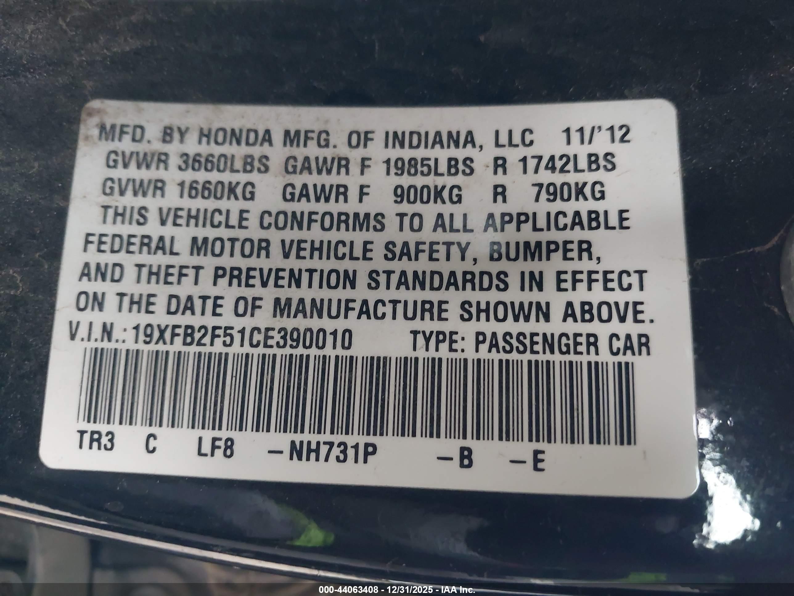 HONDA CIVIC image 9