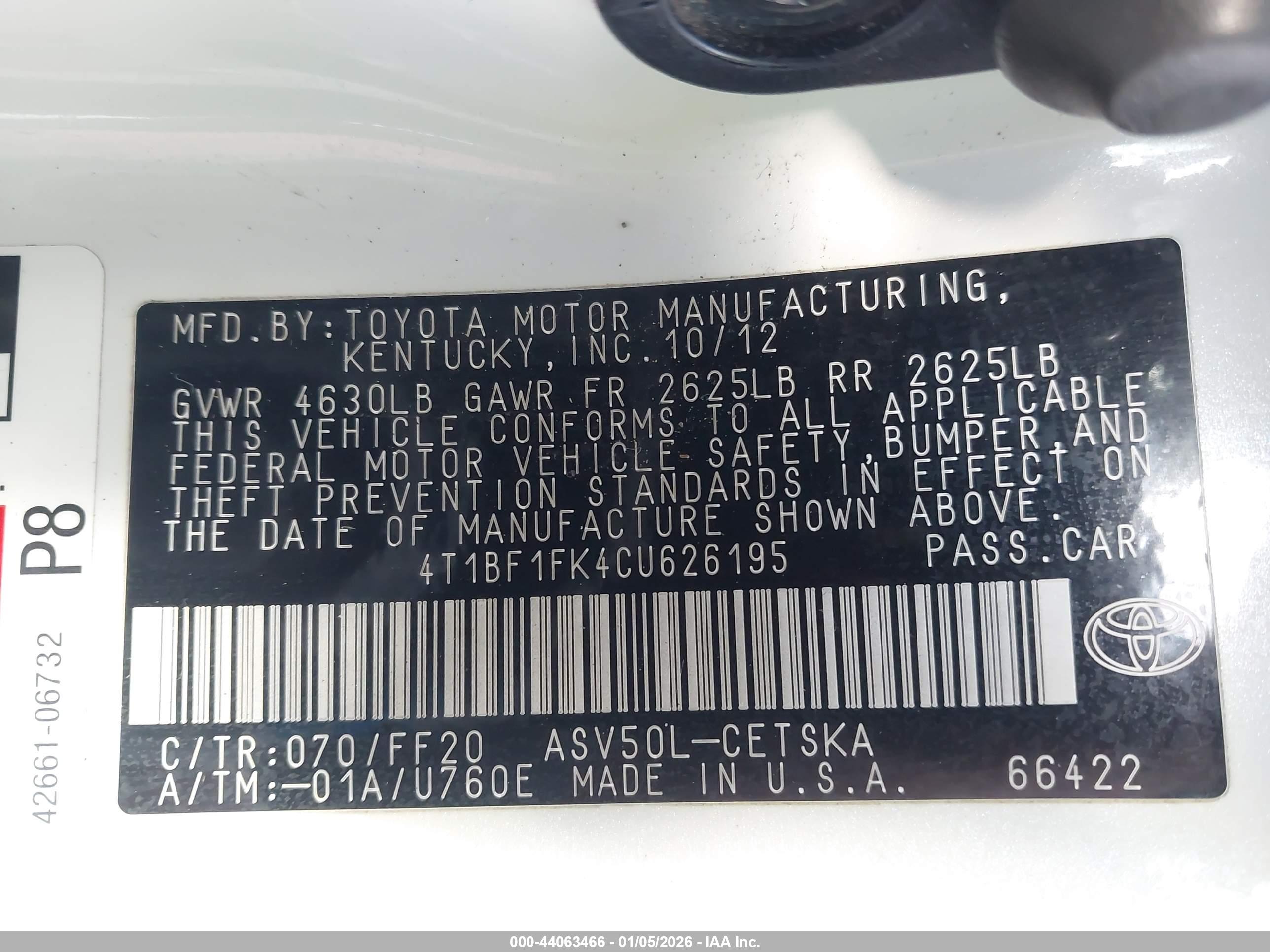 TOYOTA CAMRY image 9