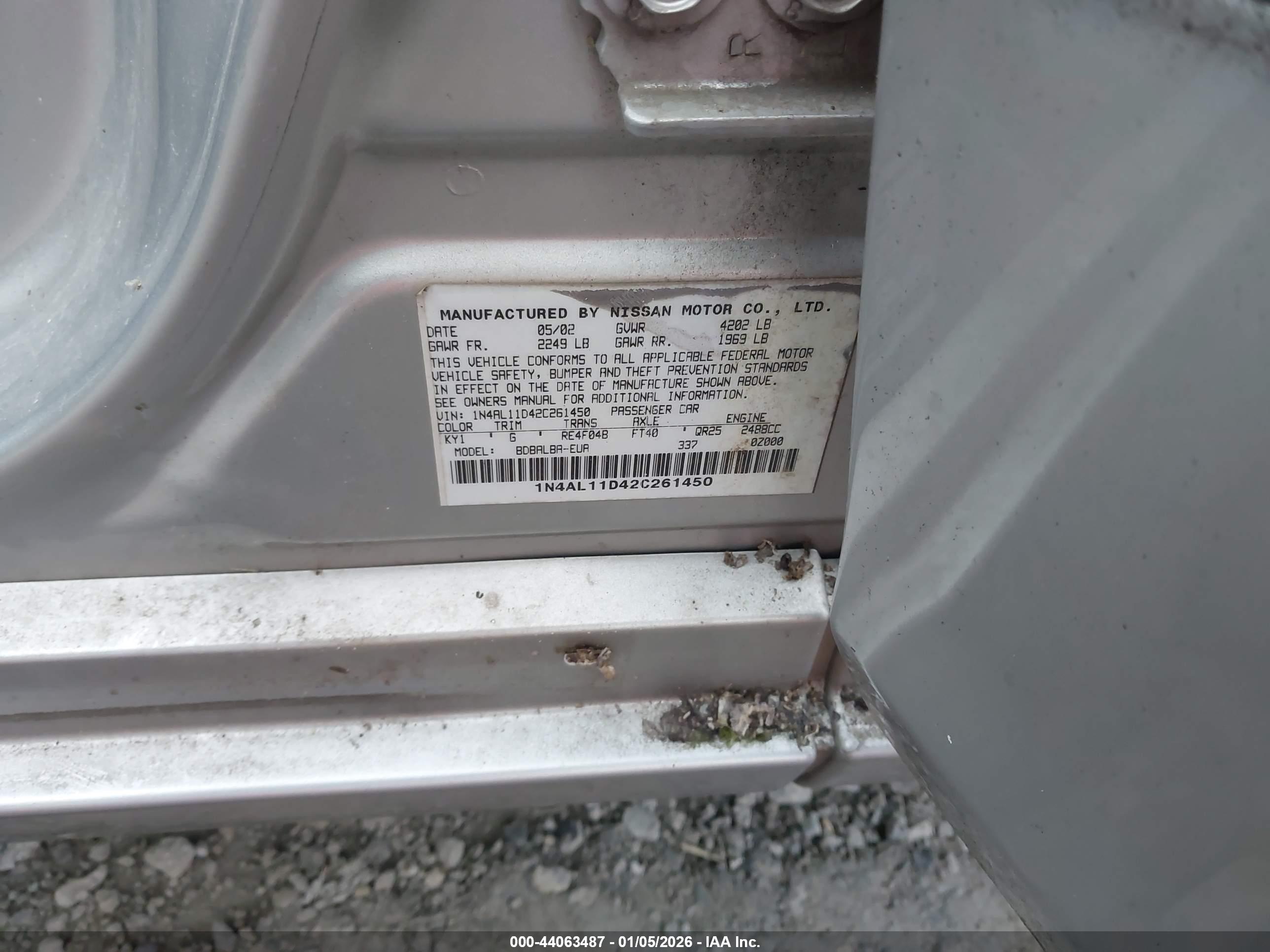 NISSAN ALTIMA image 9