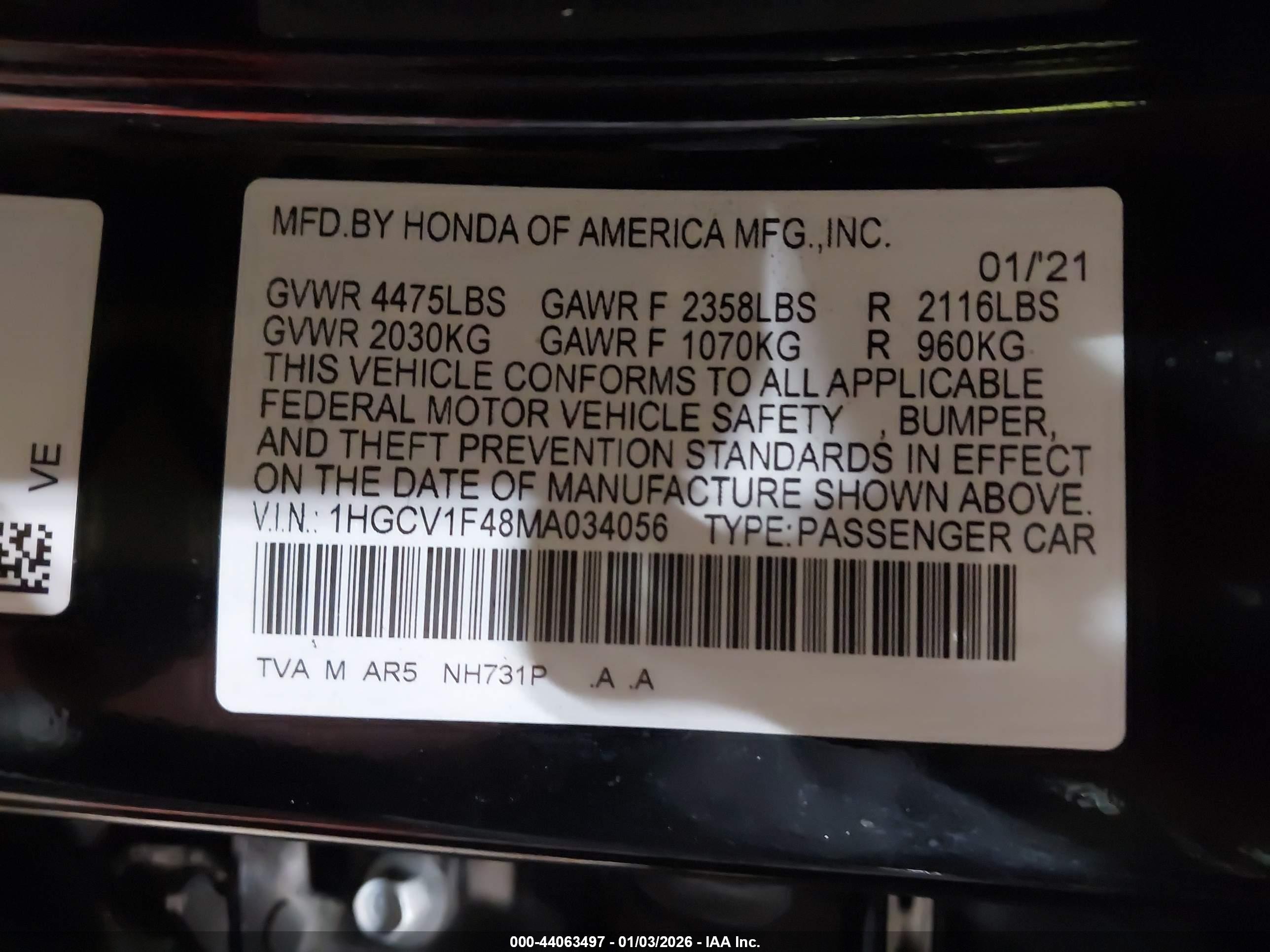 HONDA ACCORD image 9