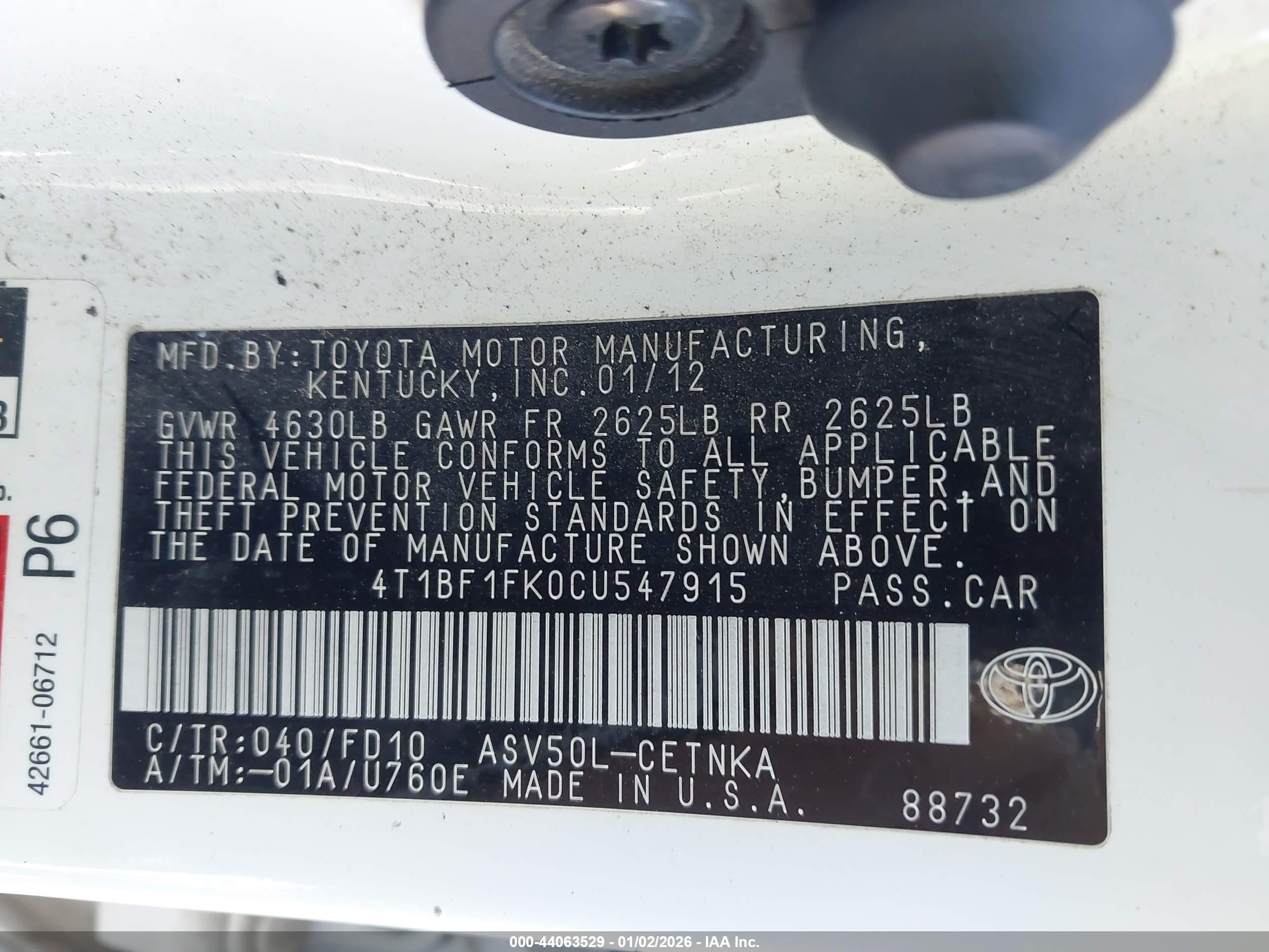 TOYOTA CAMRY image 9