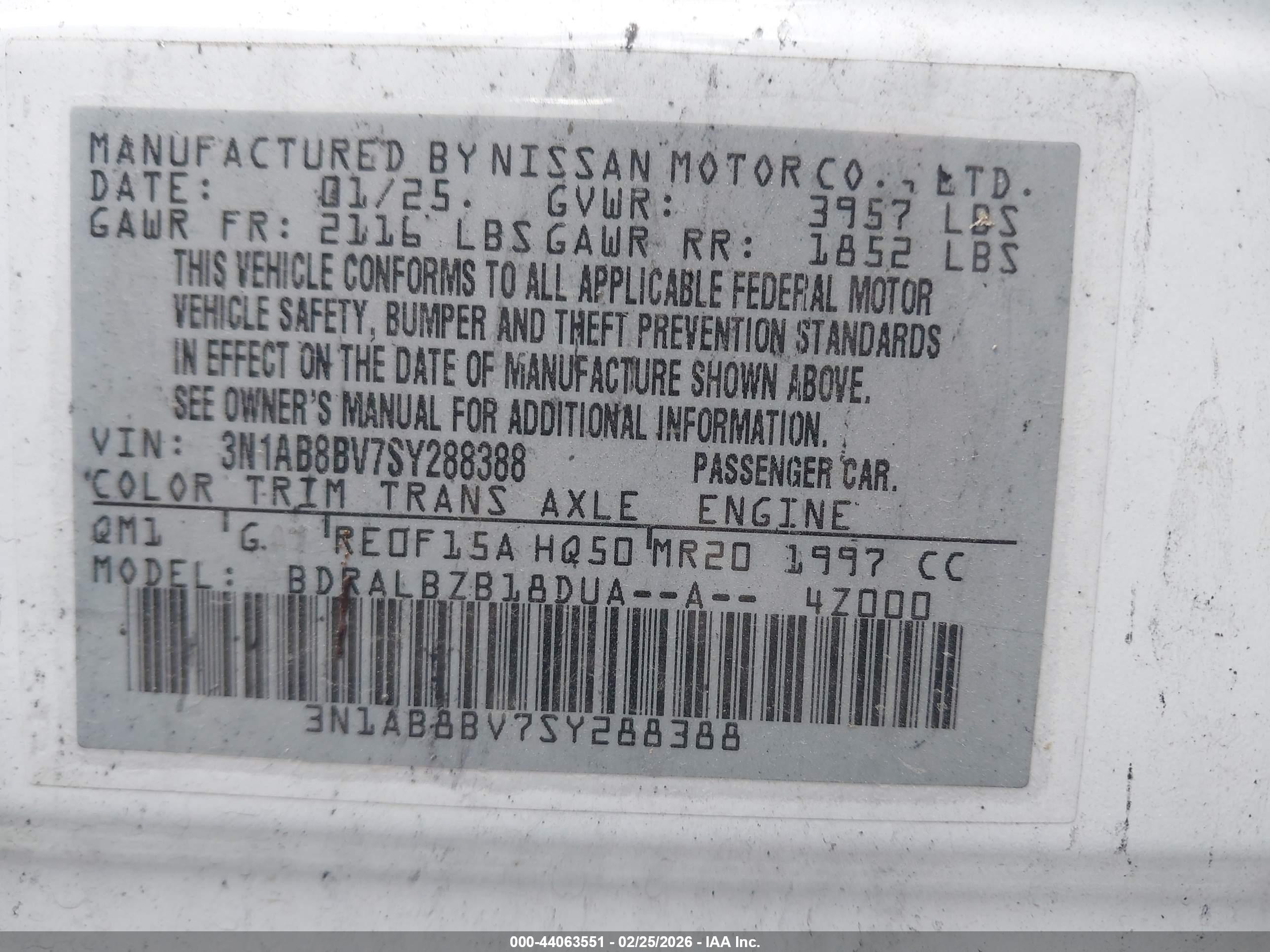 NISSAN SENTRA image 9