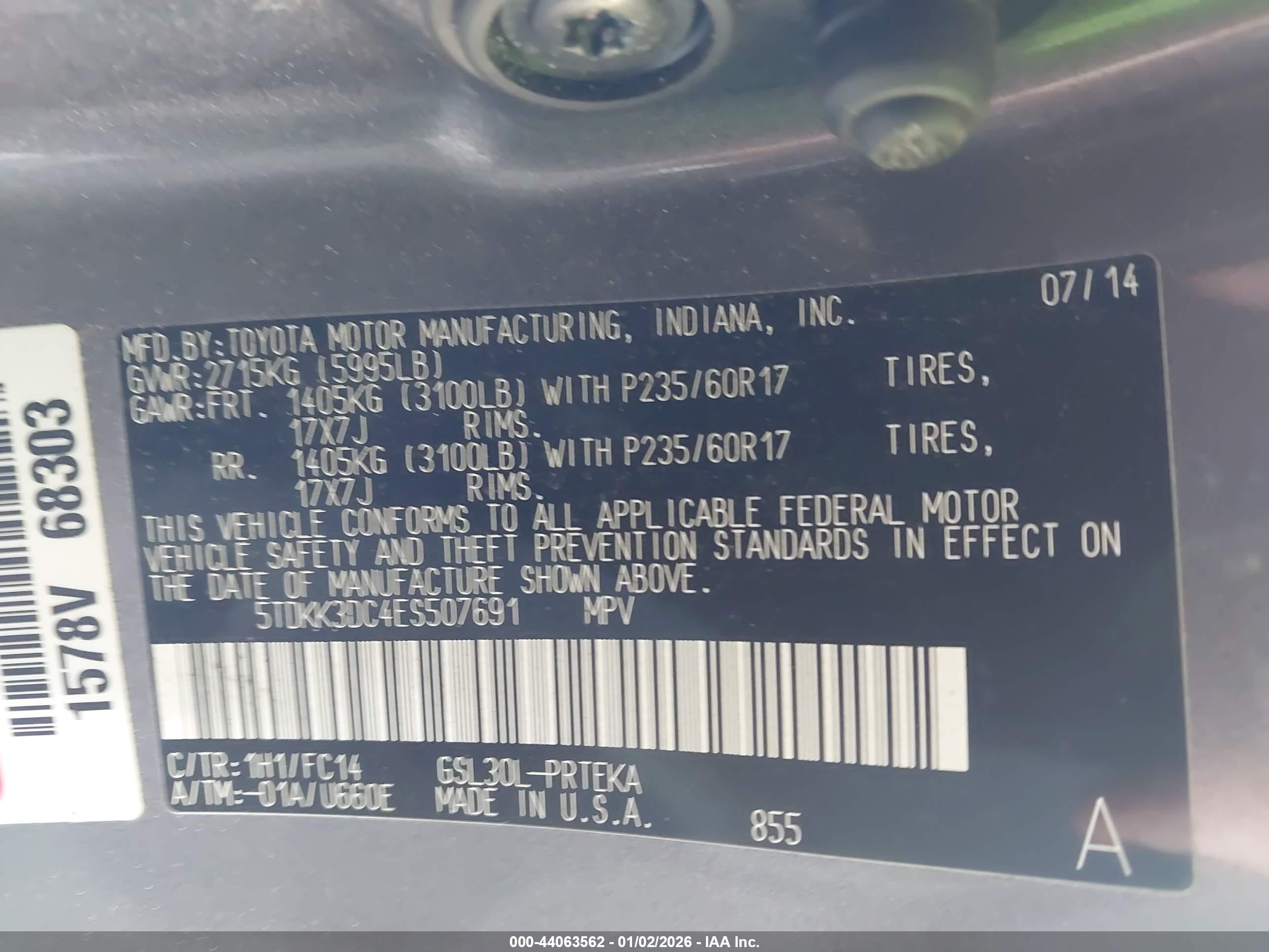 TOYOTA SIENNA image 9