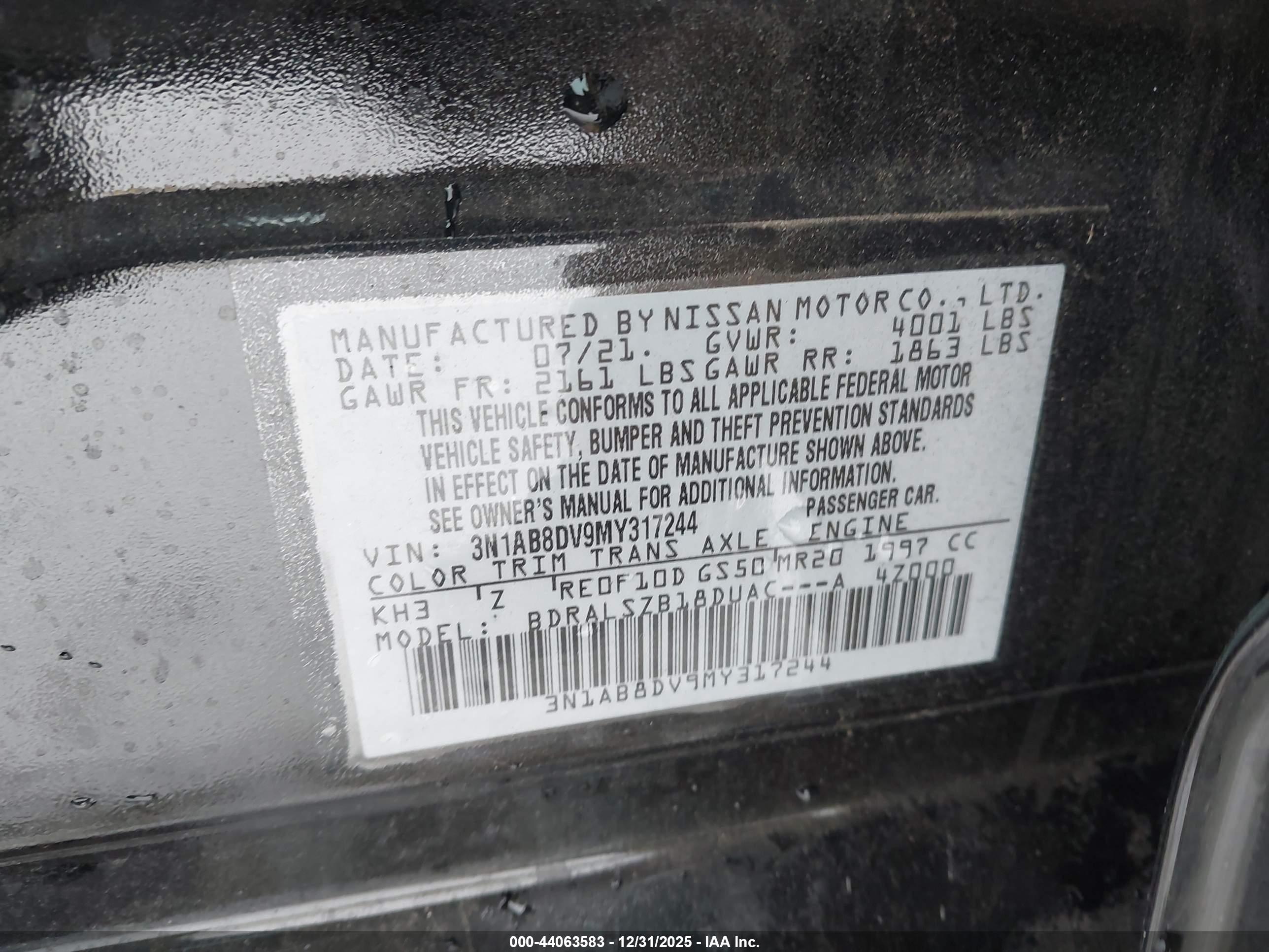 NISSAN SENTRA image 9