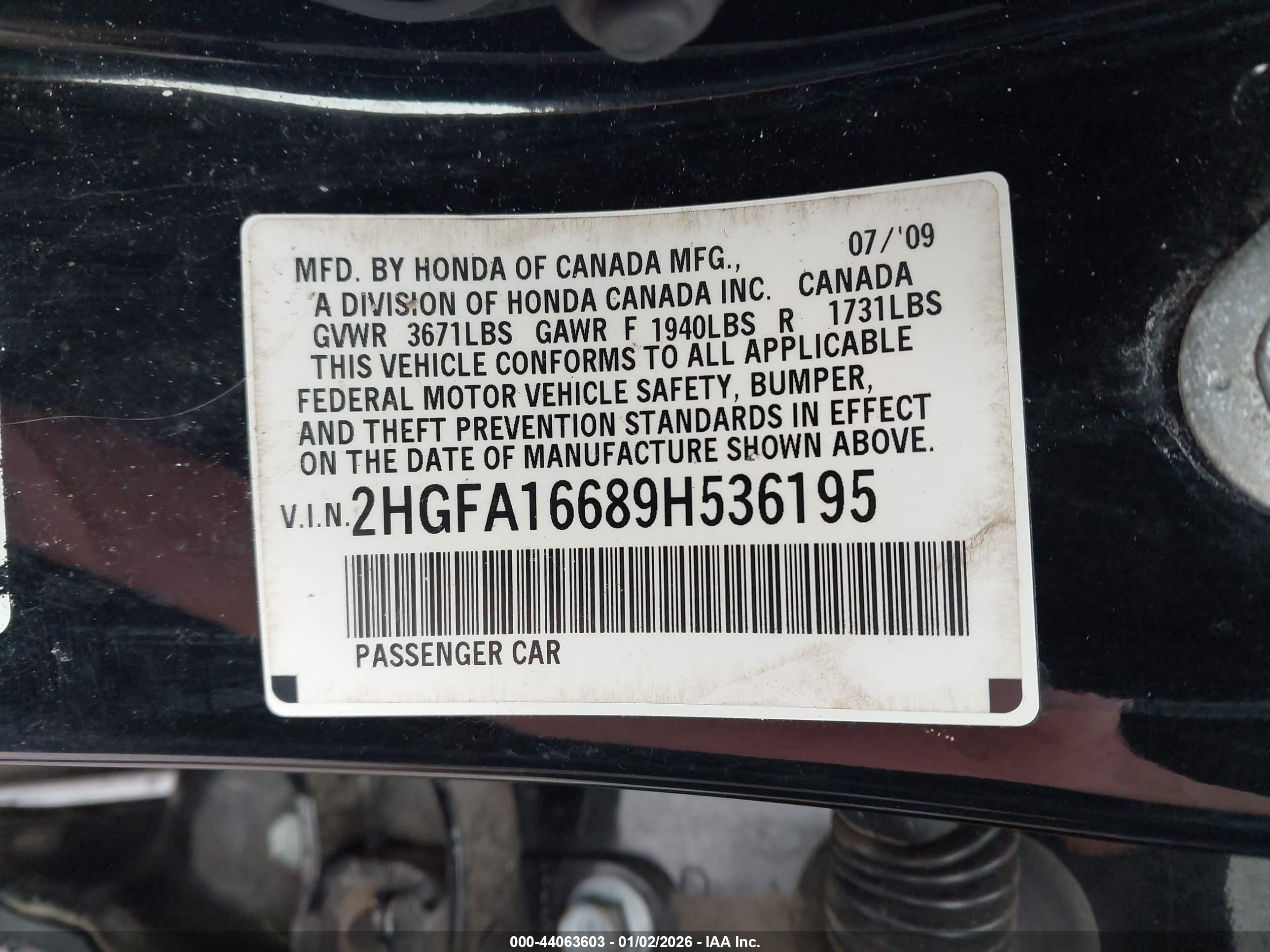 HONDA CIVIC image 9