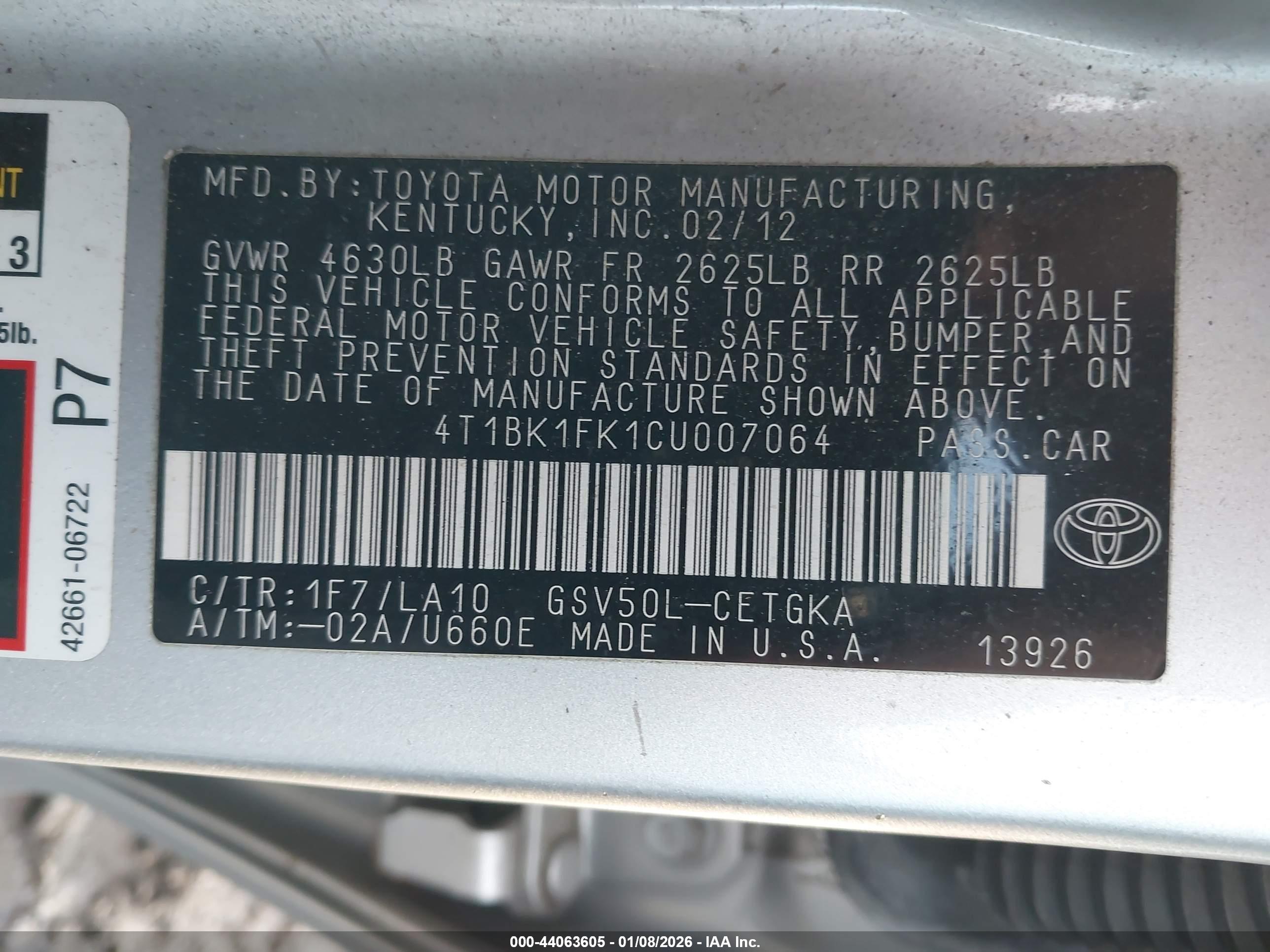 TOYOTA CAMRY image 9