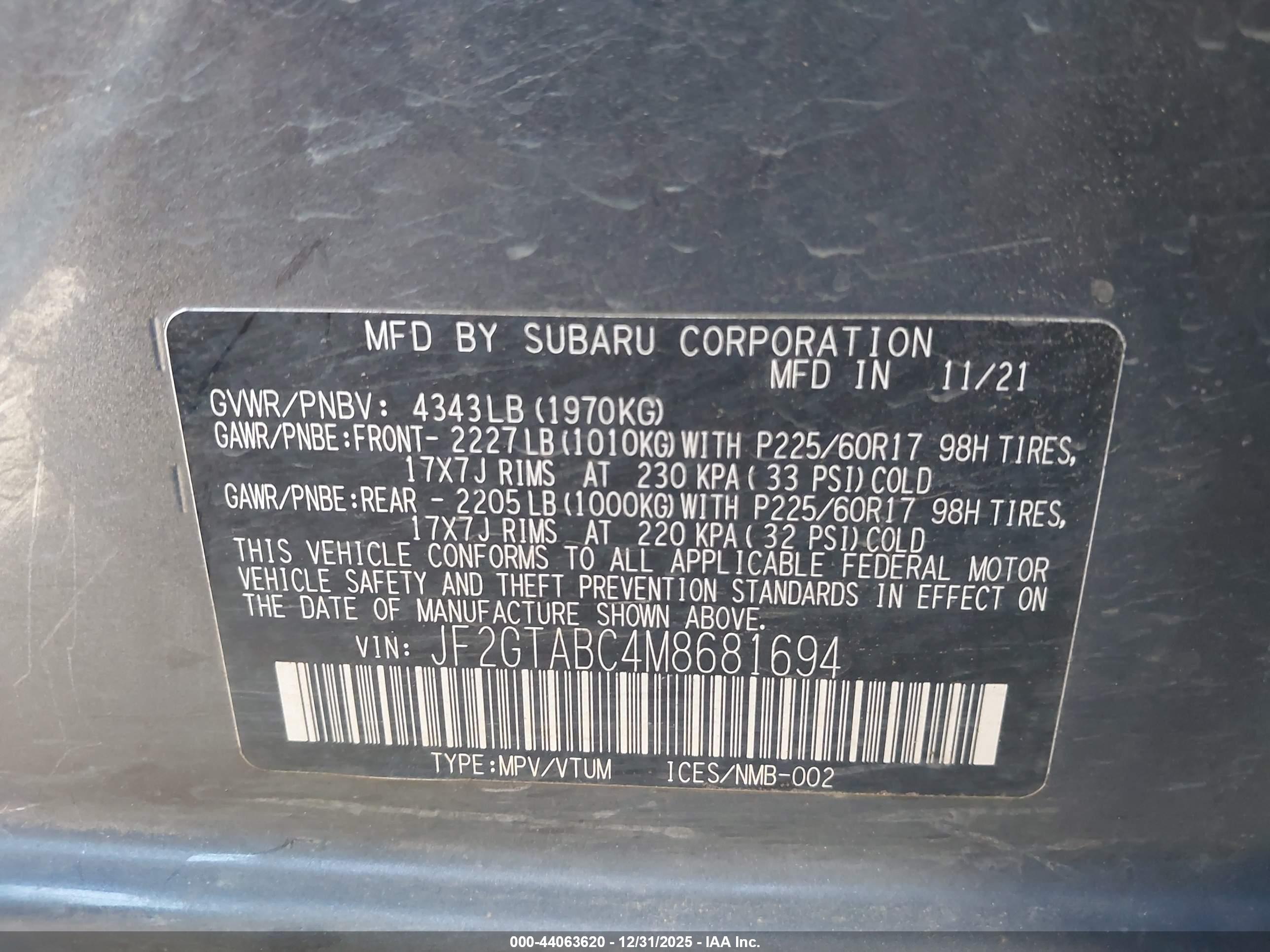 SUBARU CROSSTREK image 9