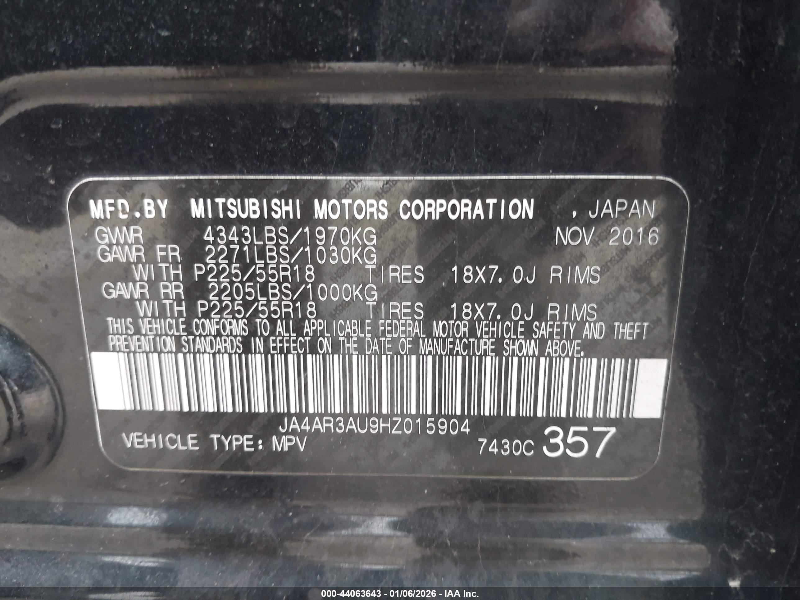 MITSUBISHI OUTLANDER image 9