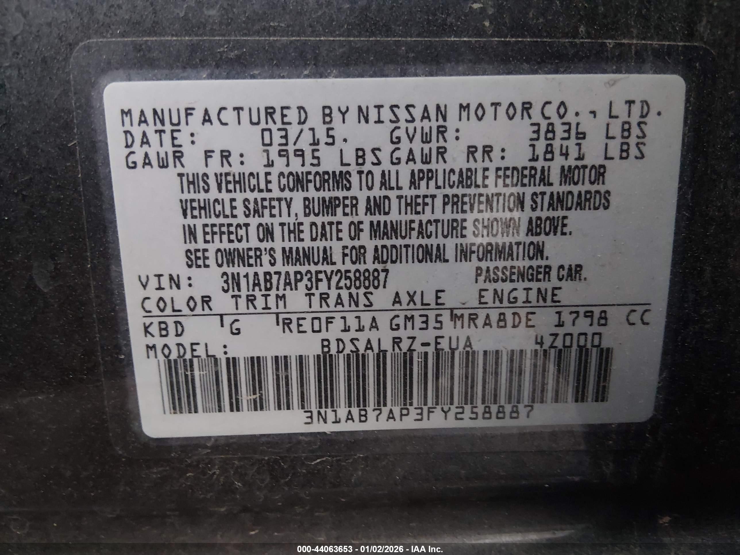 NISSAN SENTRA image 9