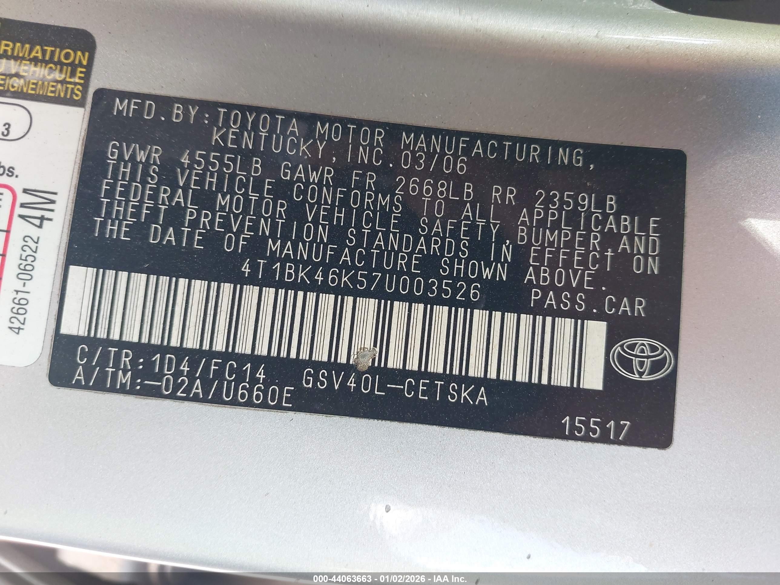 TOYOTA CAMRY image 9