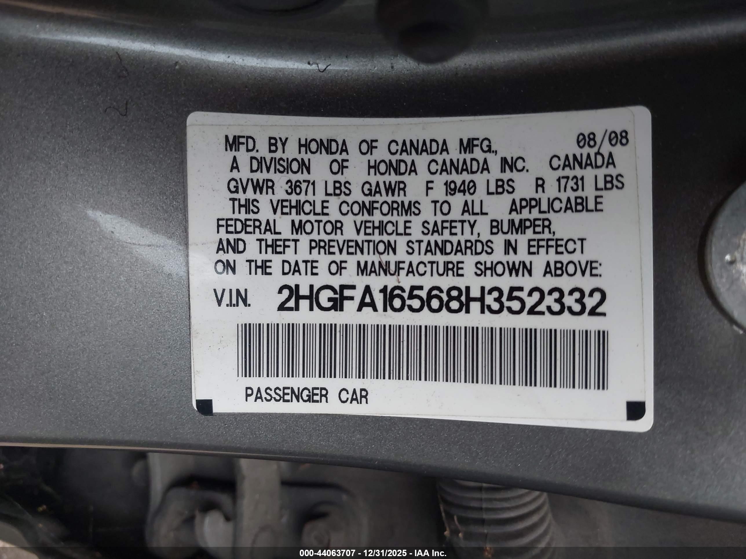 HONDA CIVIC image 9