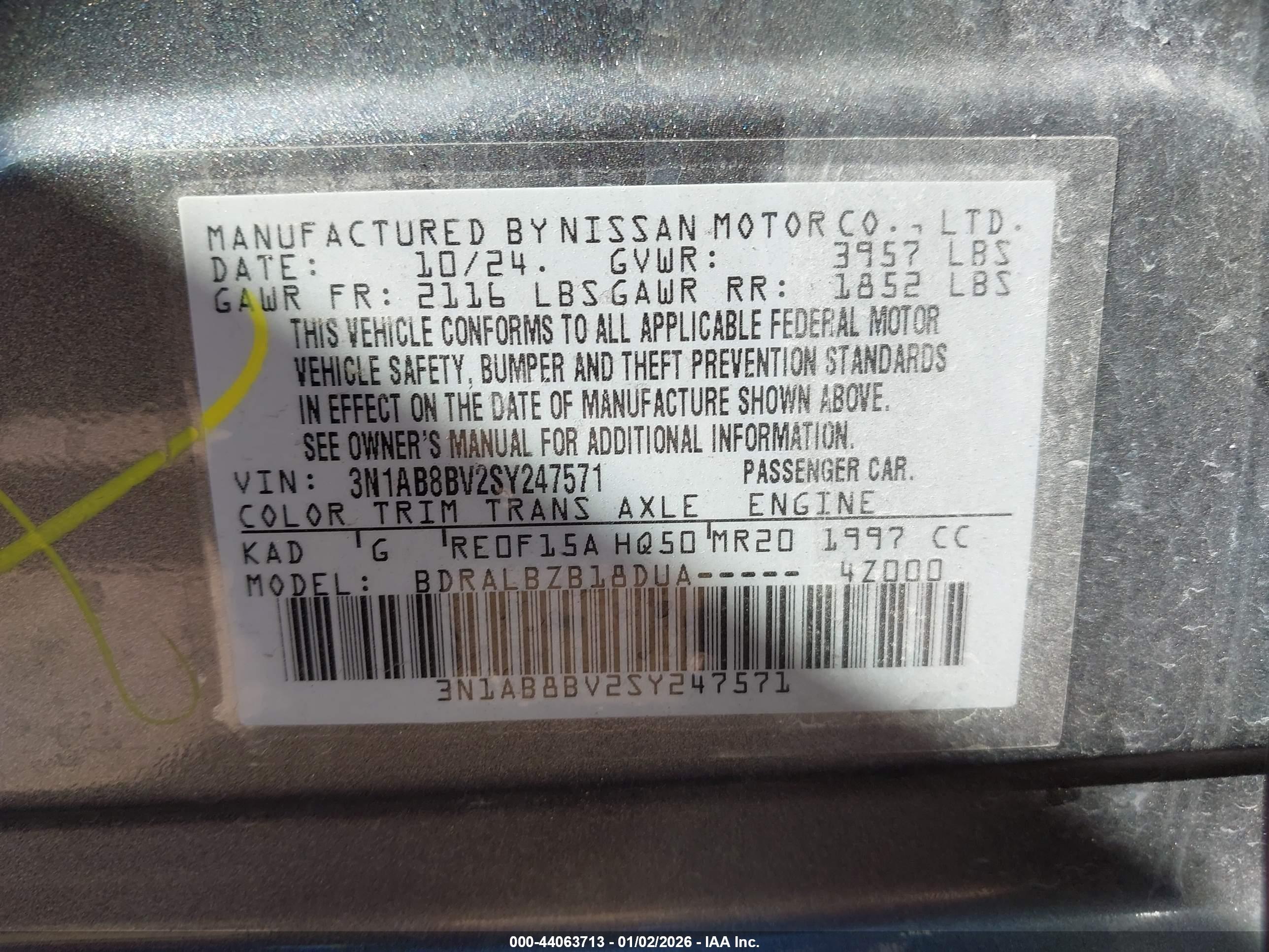 NISSAN SENTRA image 9