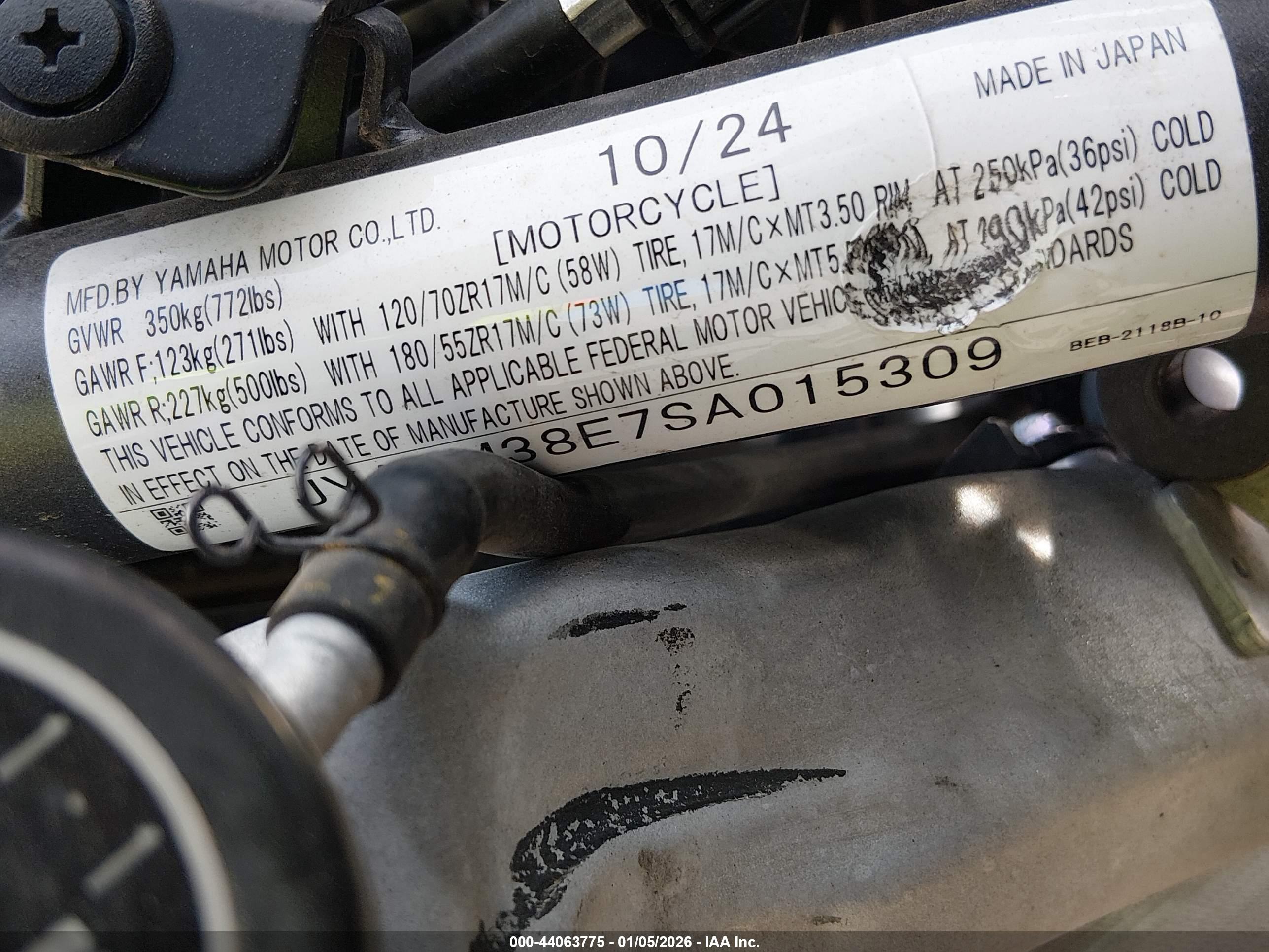 YAMAHA YZFR7 image 10