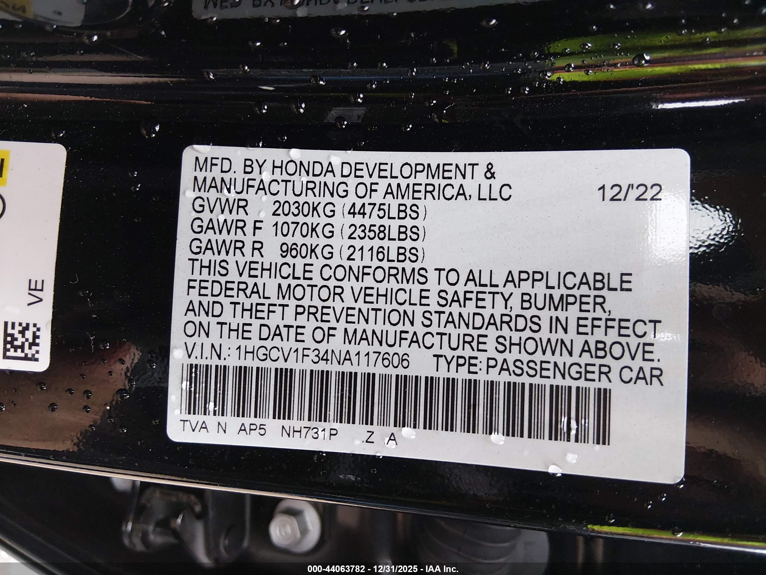 HONDA ACCORD image 9