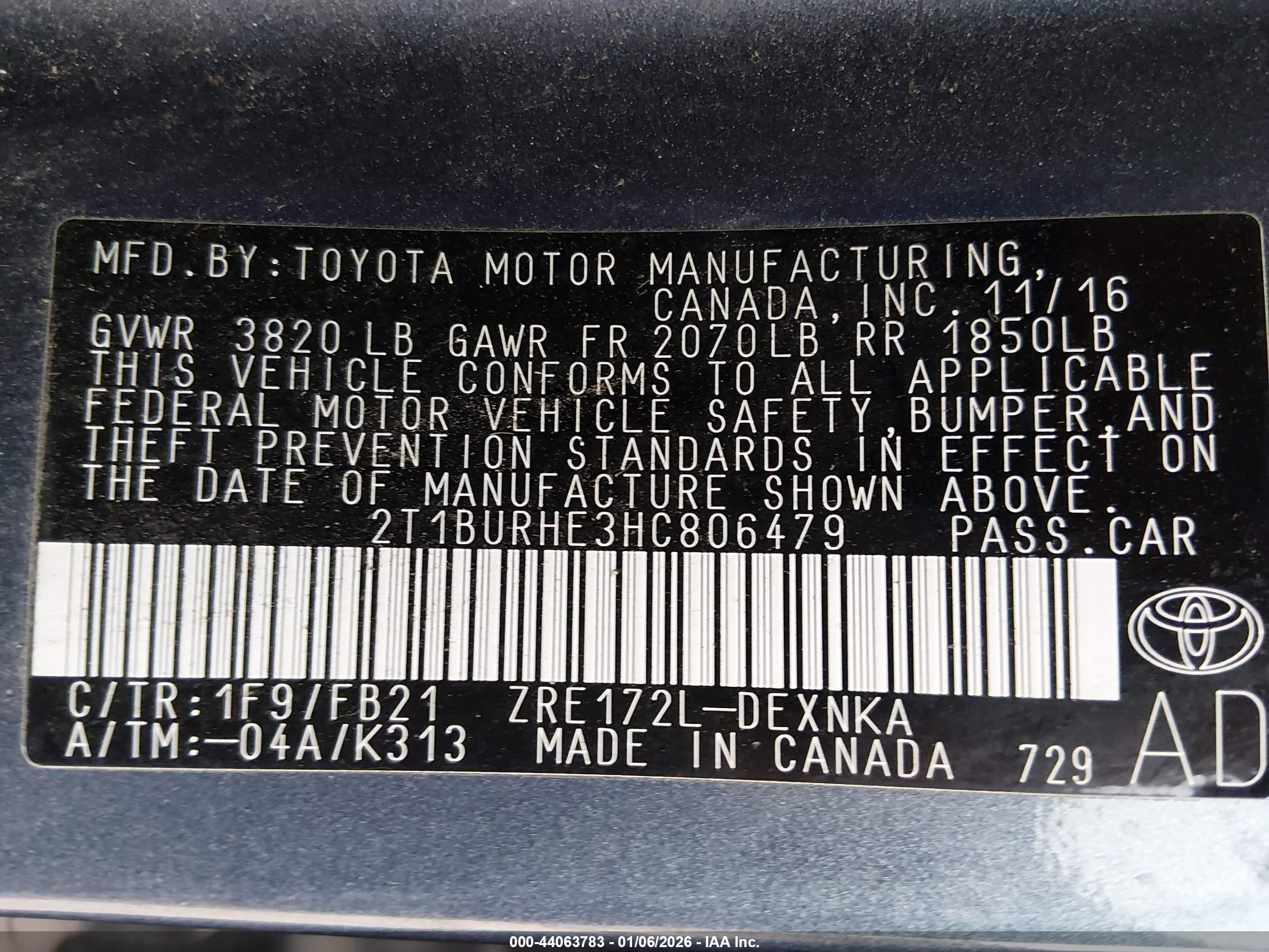 TOYOTA COROLLA image 9
