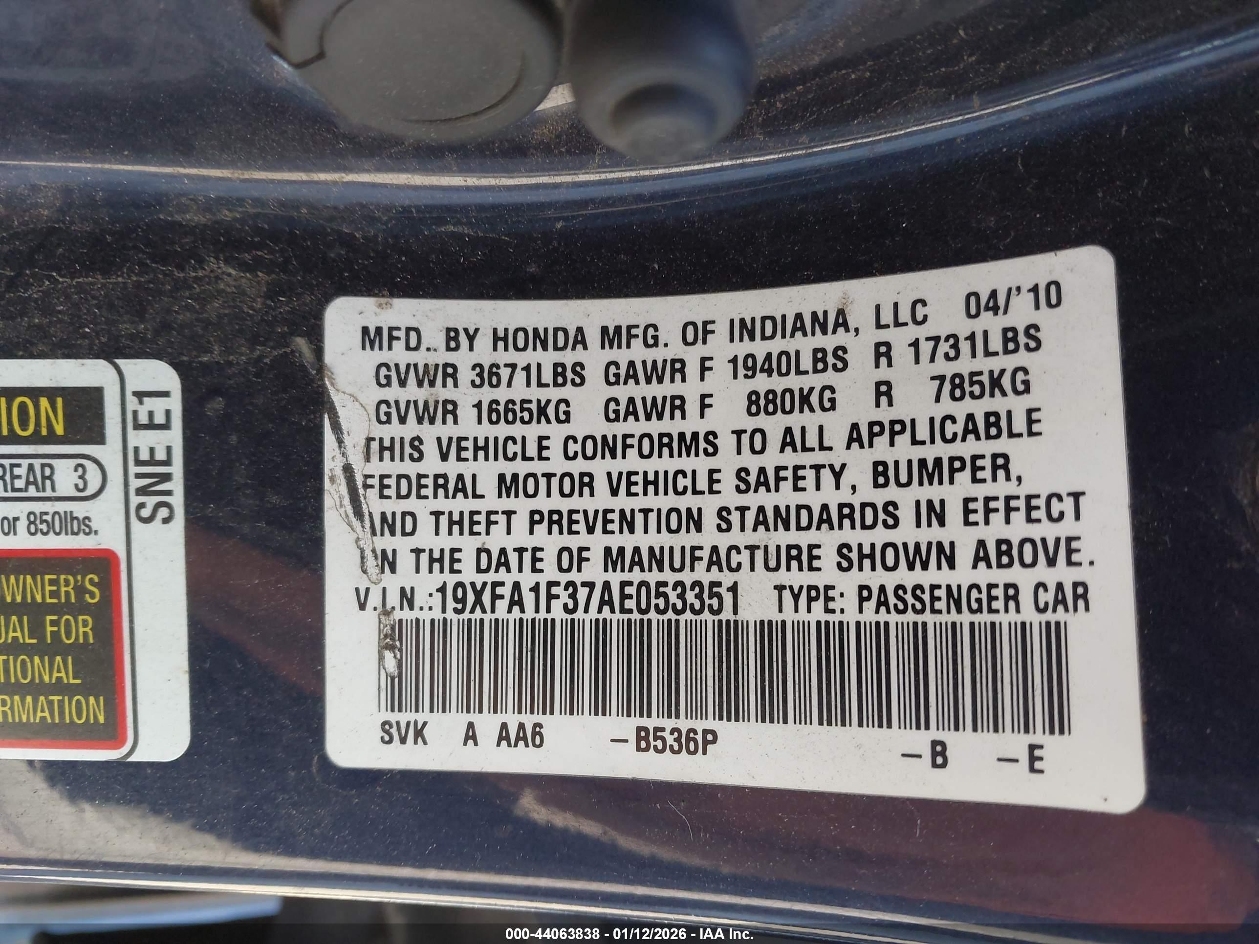 HONDA CIVIC image 9