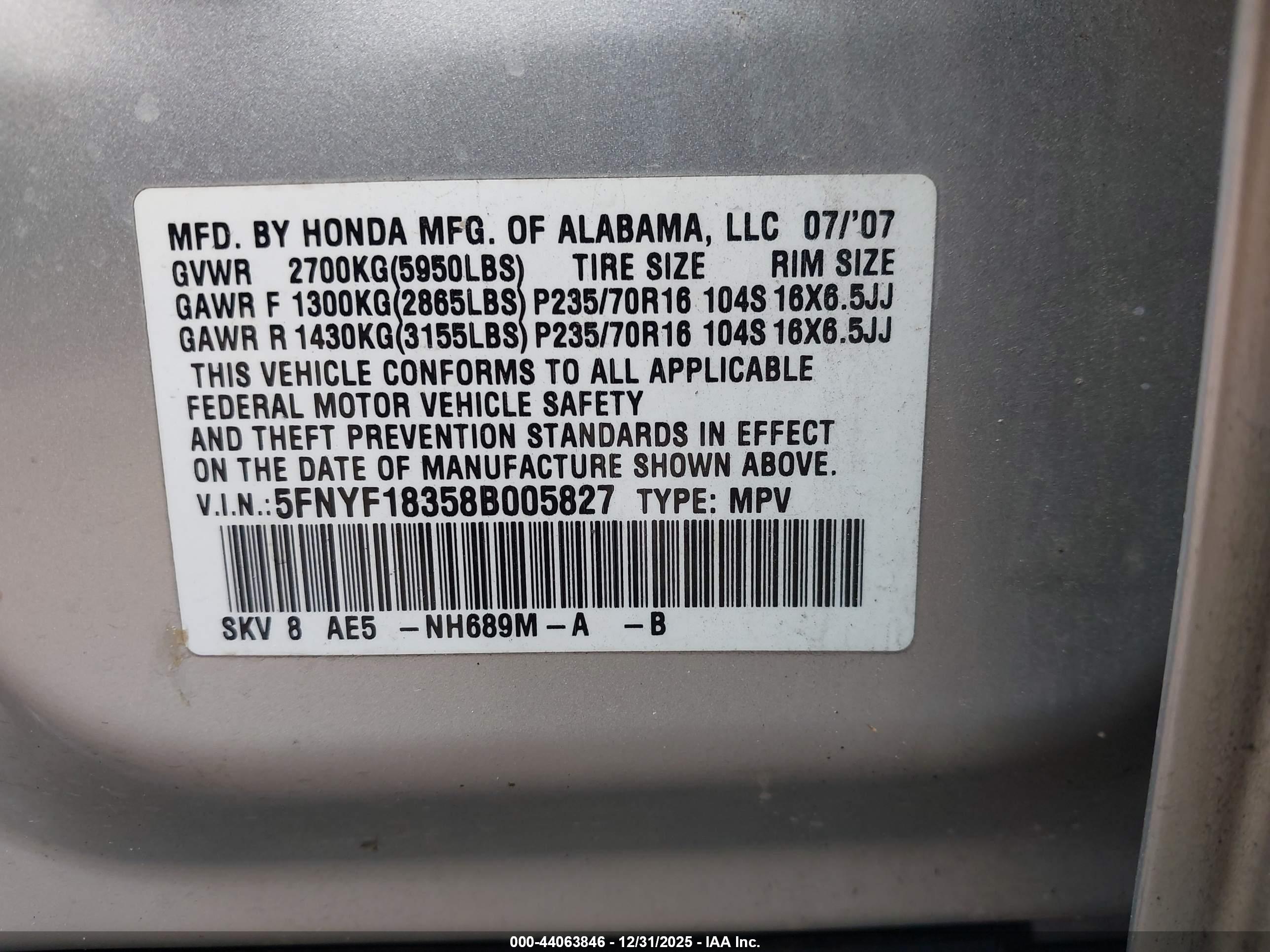 HONDA PILOT image 9