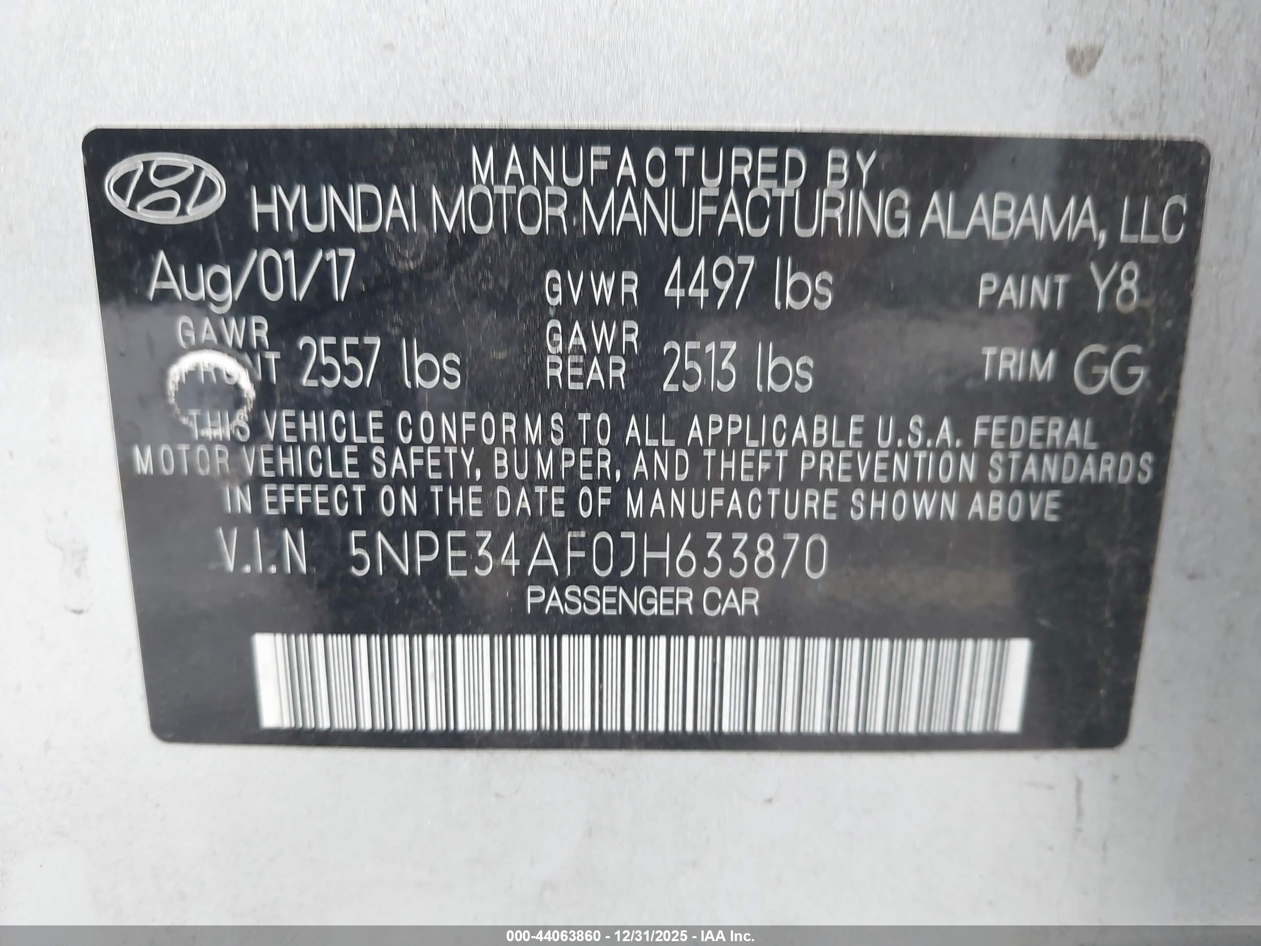 HYUNDAI SONATA image 9