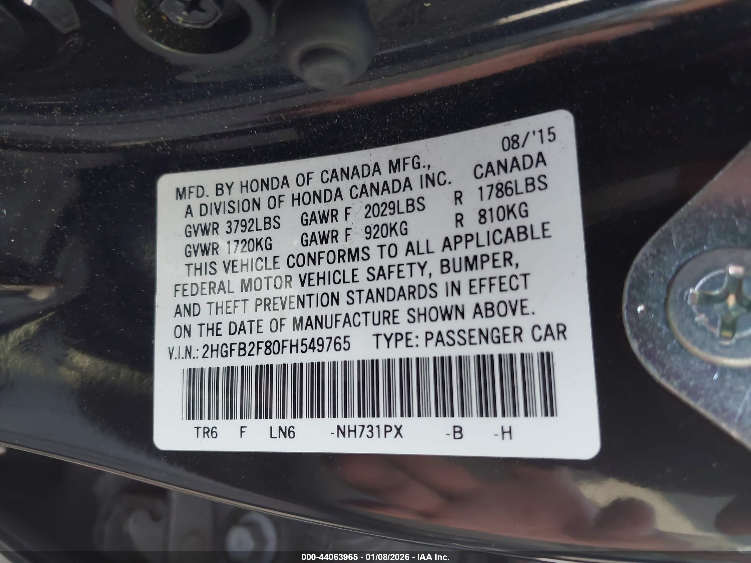 HONDA CIVIC image 9