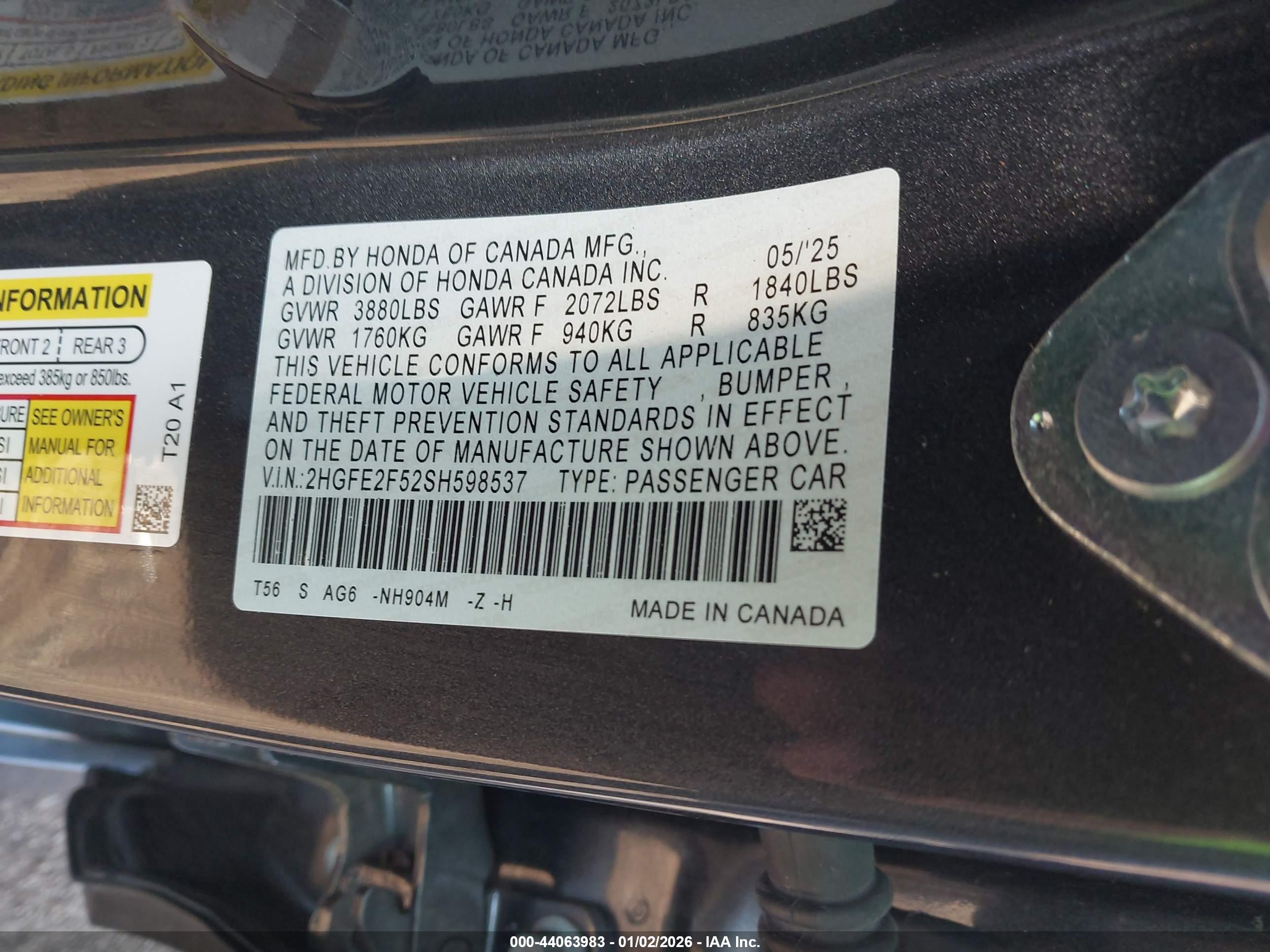 HONDA CIVIC image 9
