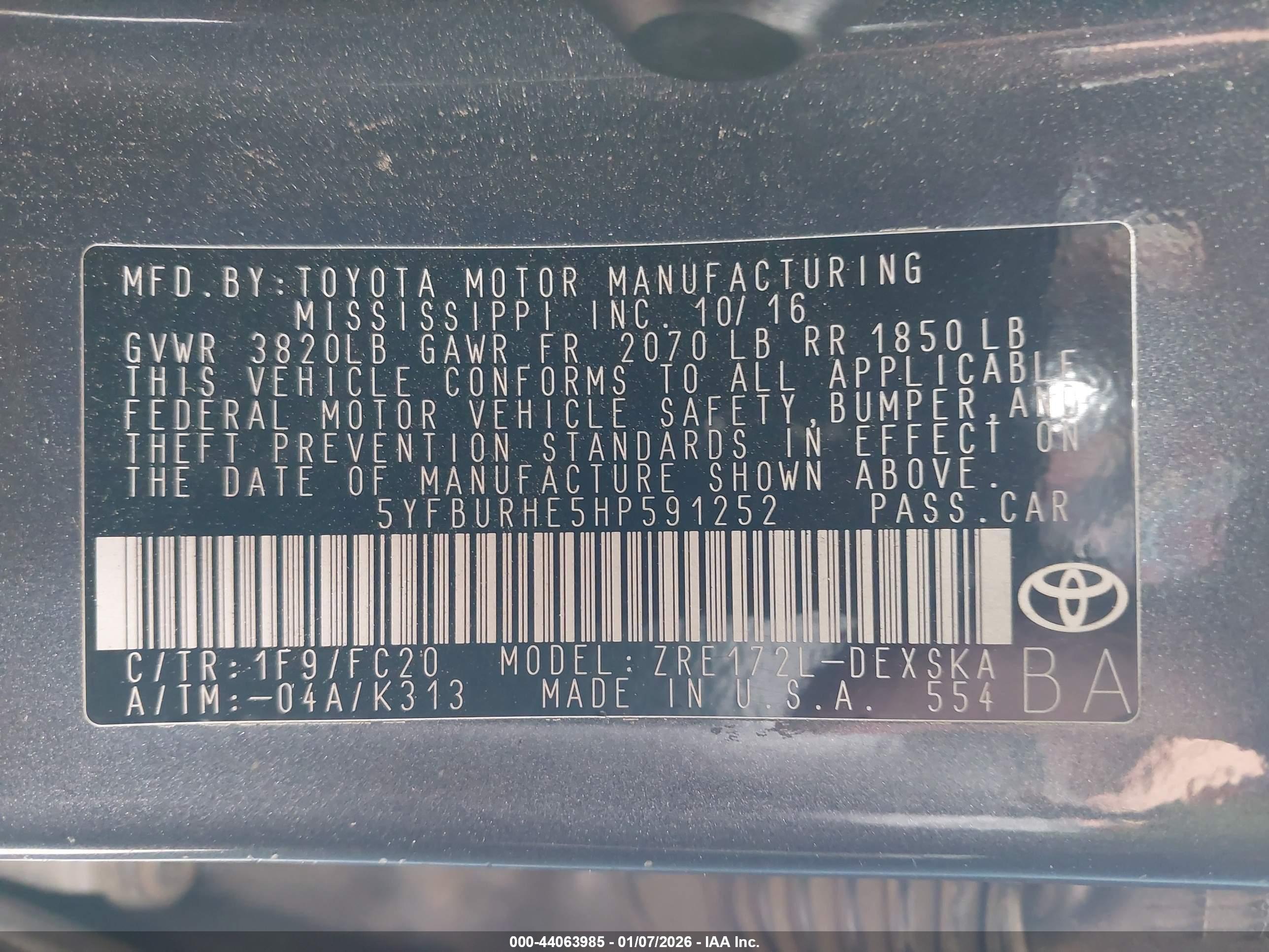 TOYOTA COROLLA image 9