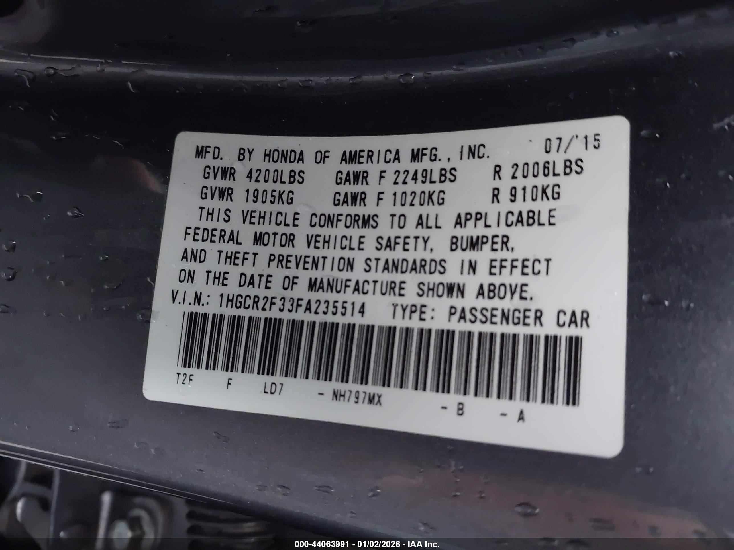 HONDA ACCORD image 9