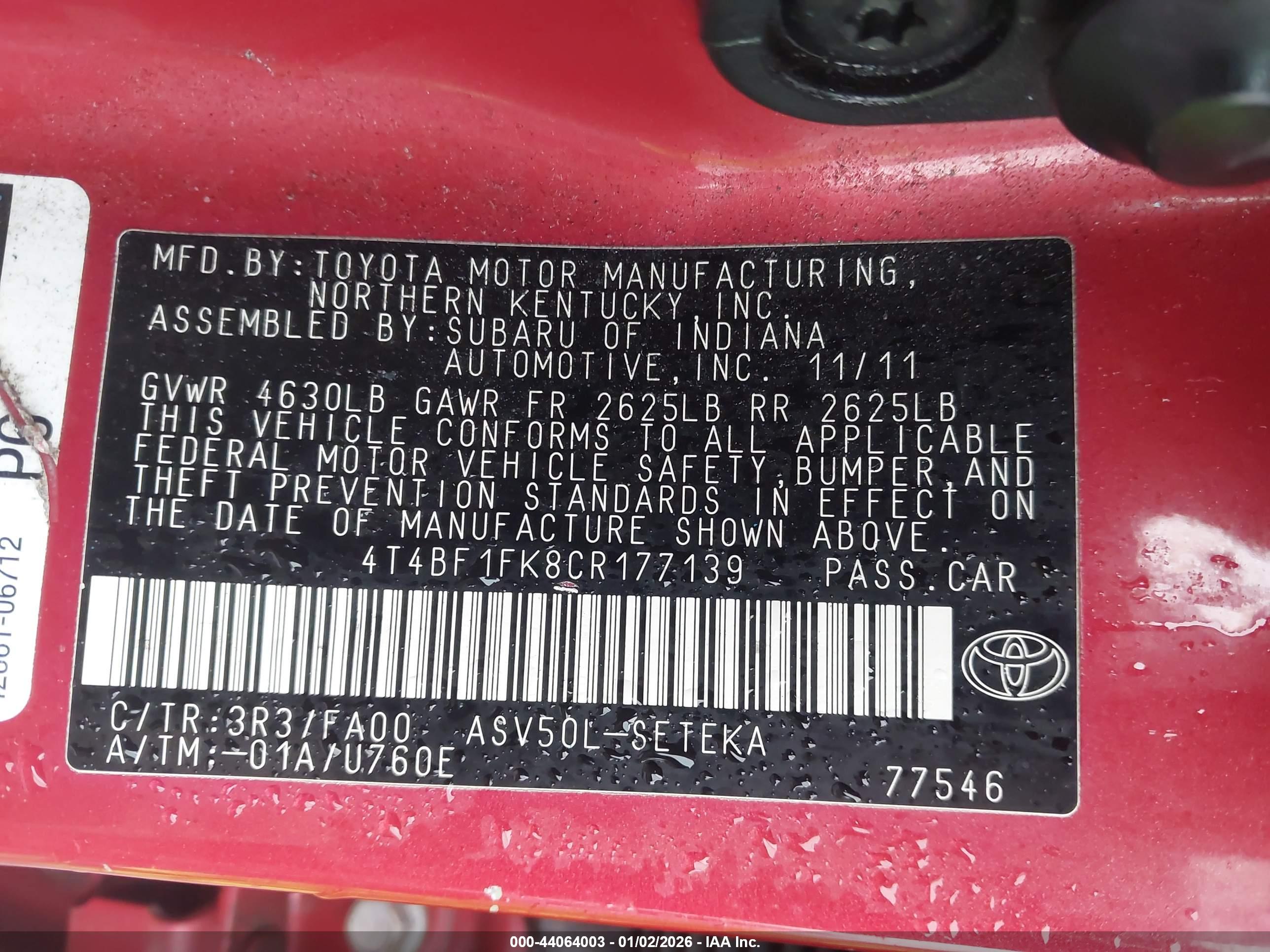 TOYOTA CAMRY image 9