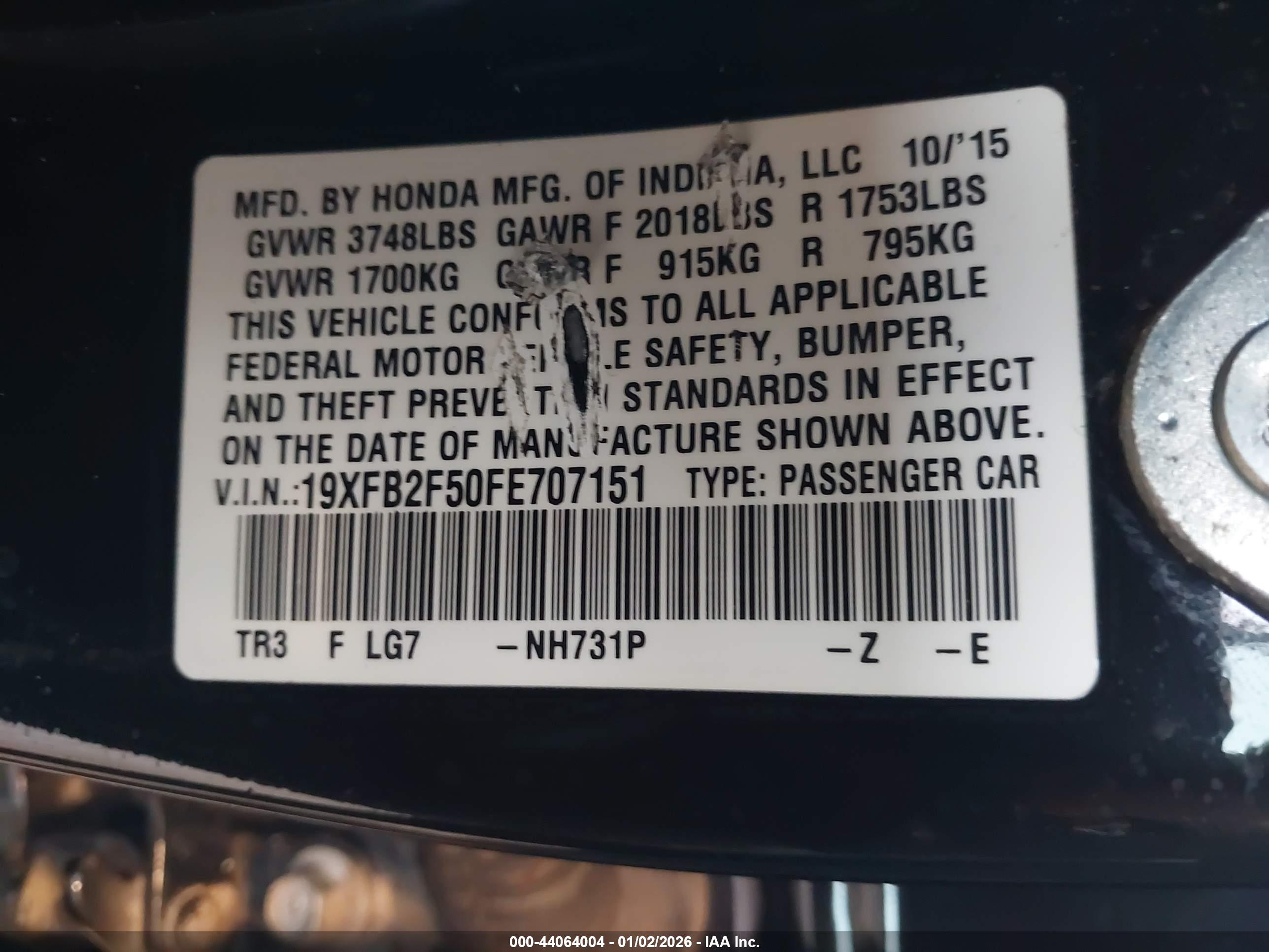 HONDA CIVIC image 9
