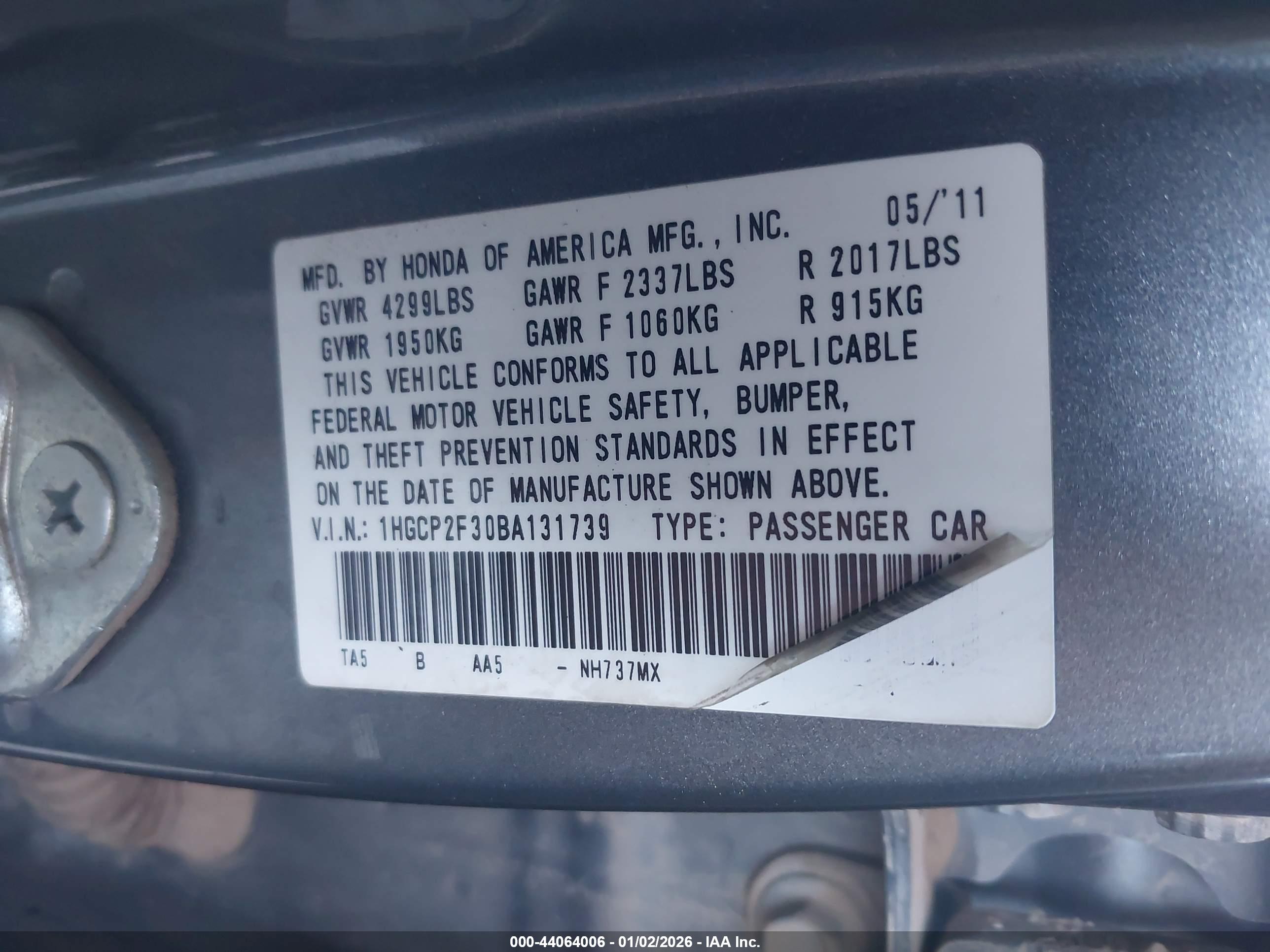 HONDA ACCORD image 9