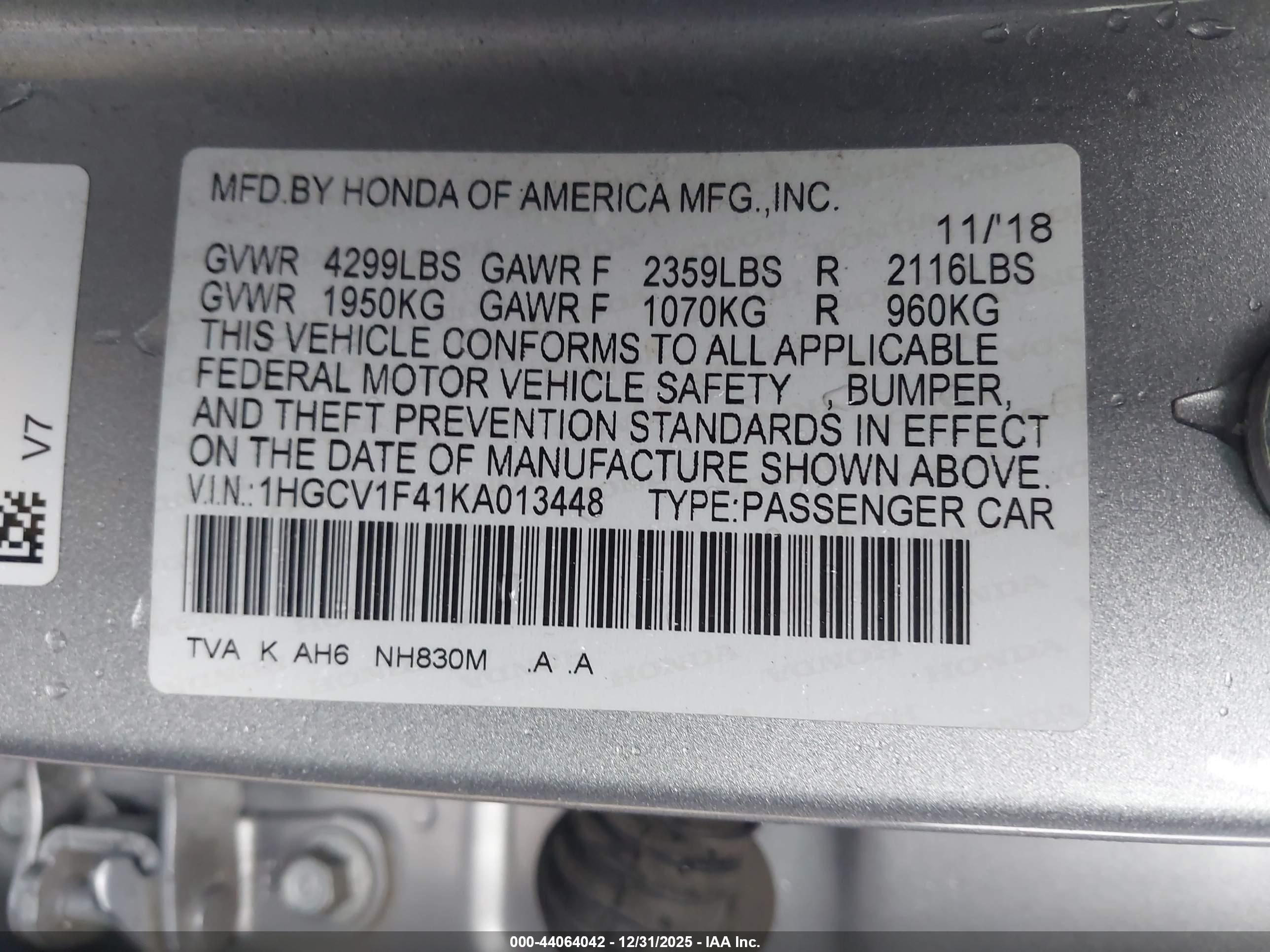 HONDA ACCORD image 9