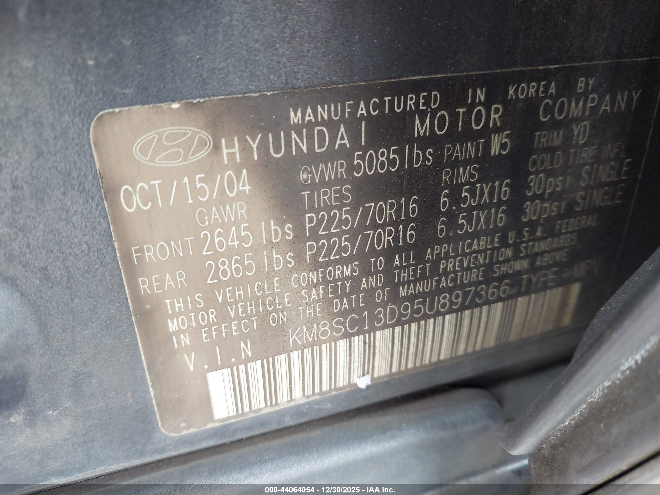 HYUNDAI SANTA image 9