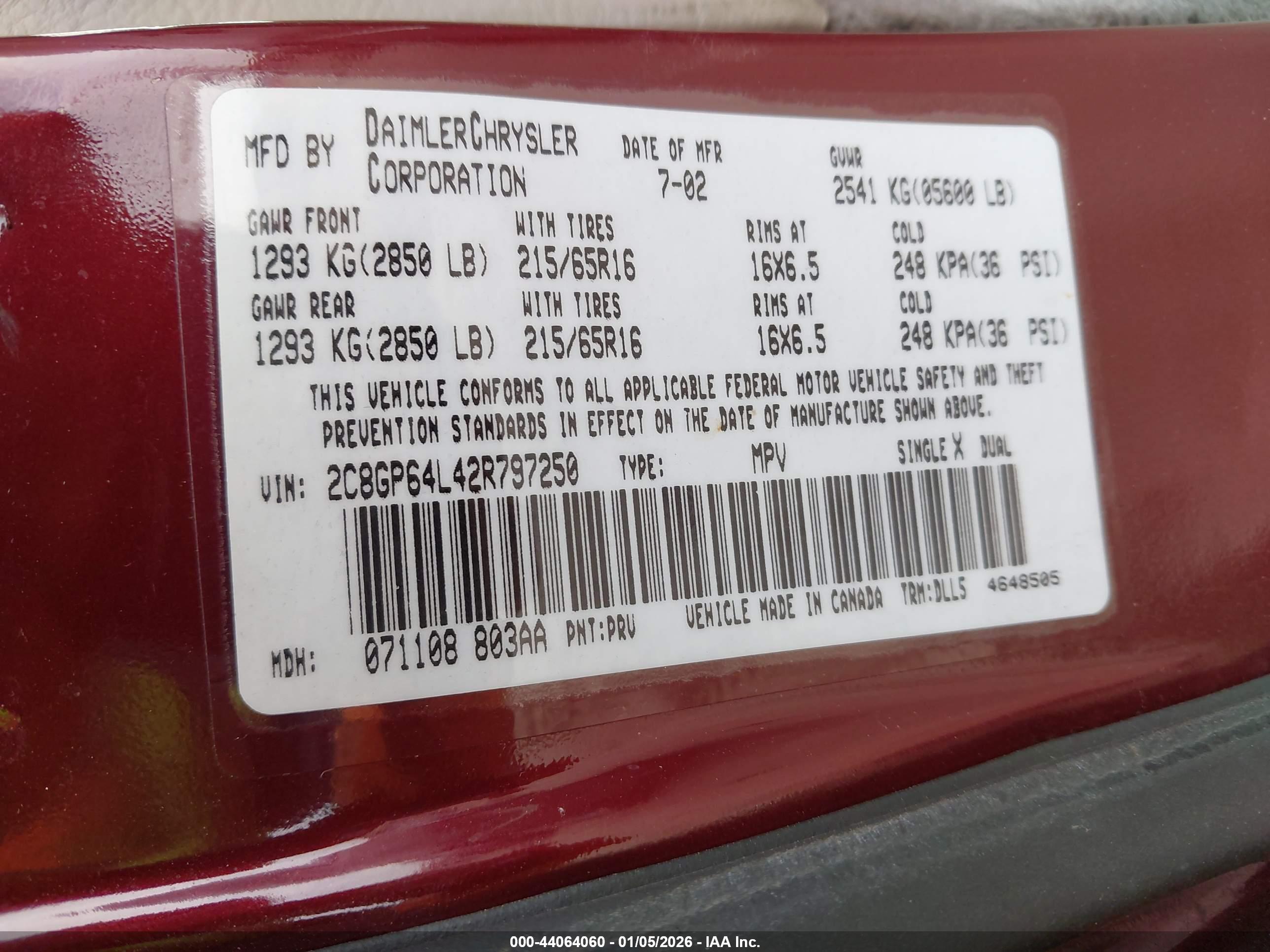 CHRYSLER TOWN image 9