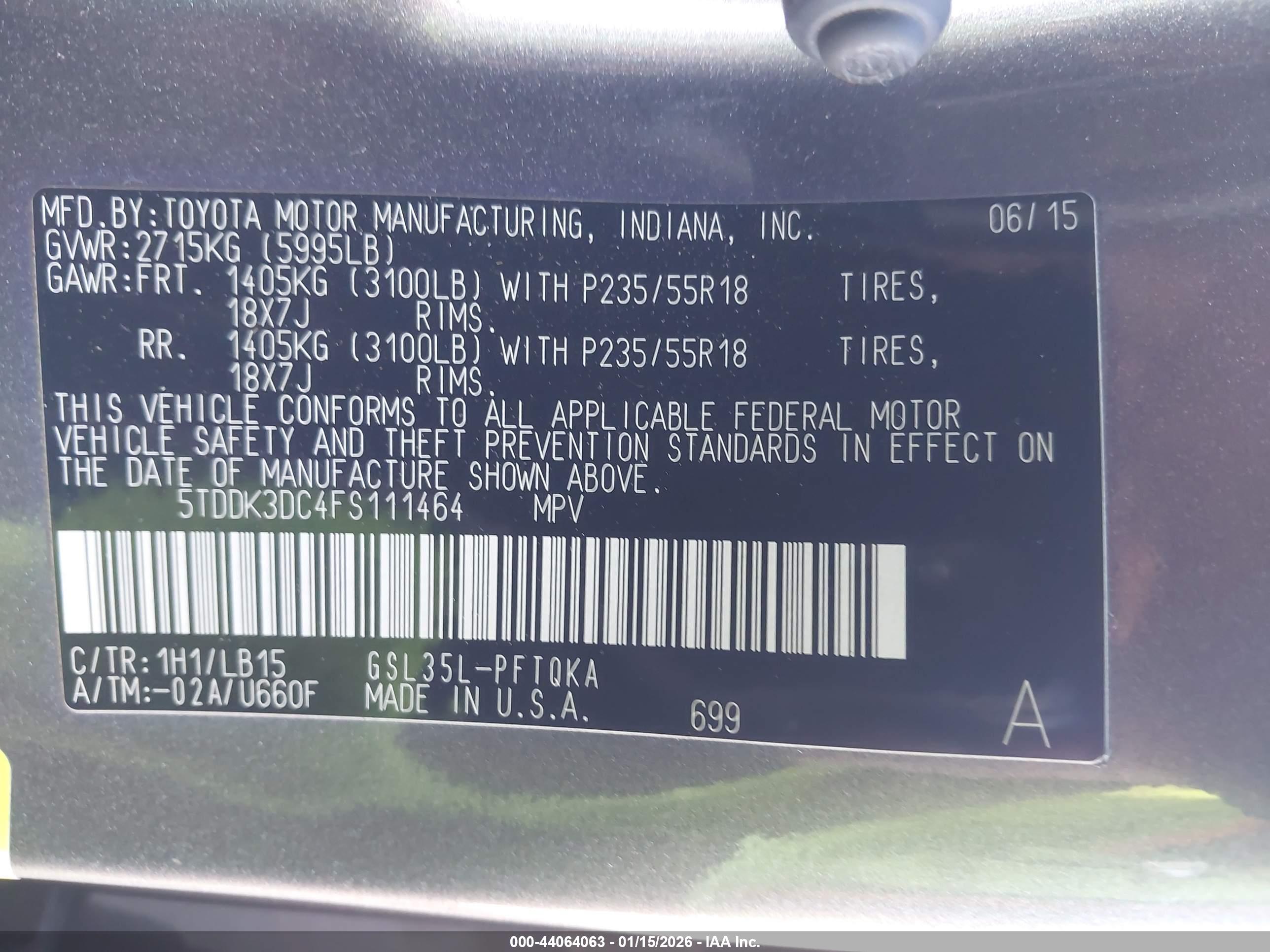 TOYOTA SIENNA image 9