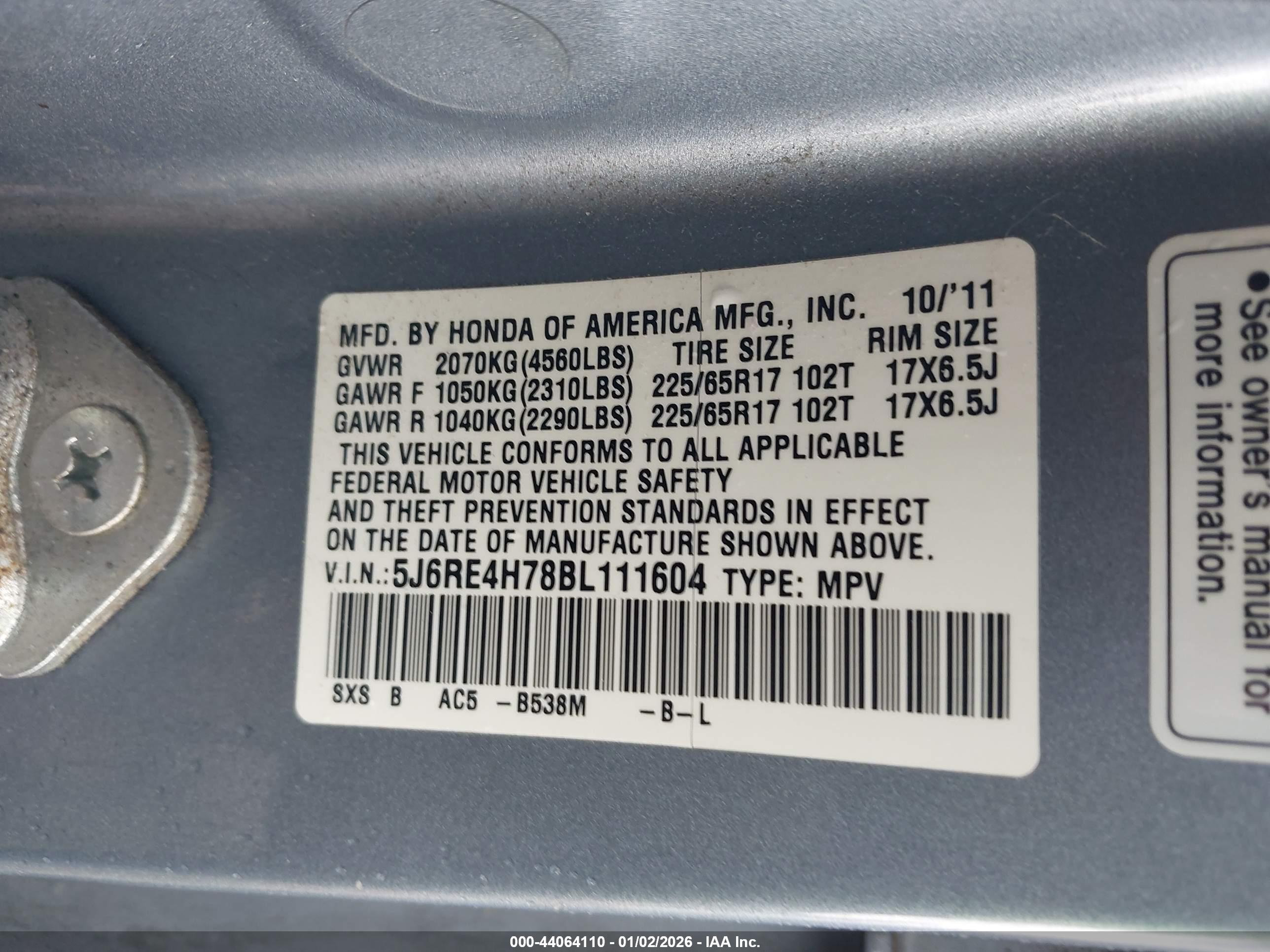HONDA CR-V image 9