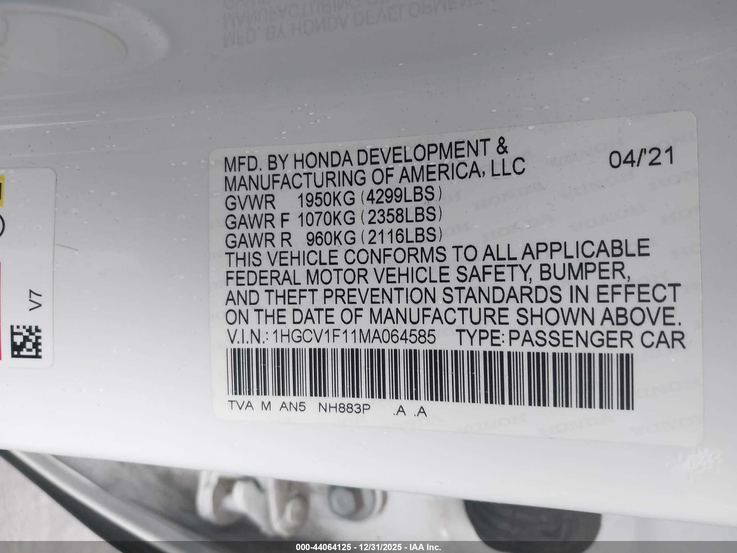 HONDA ACCORD image 9