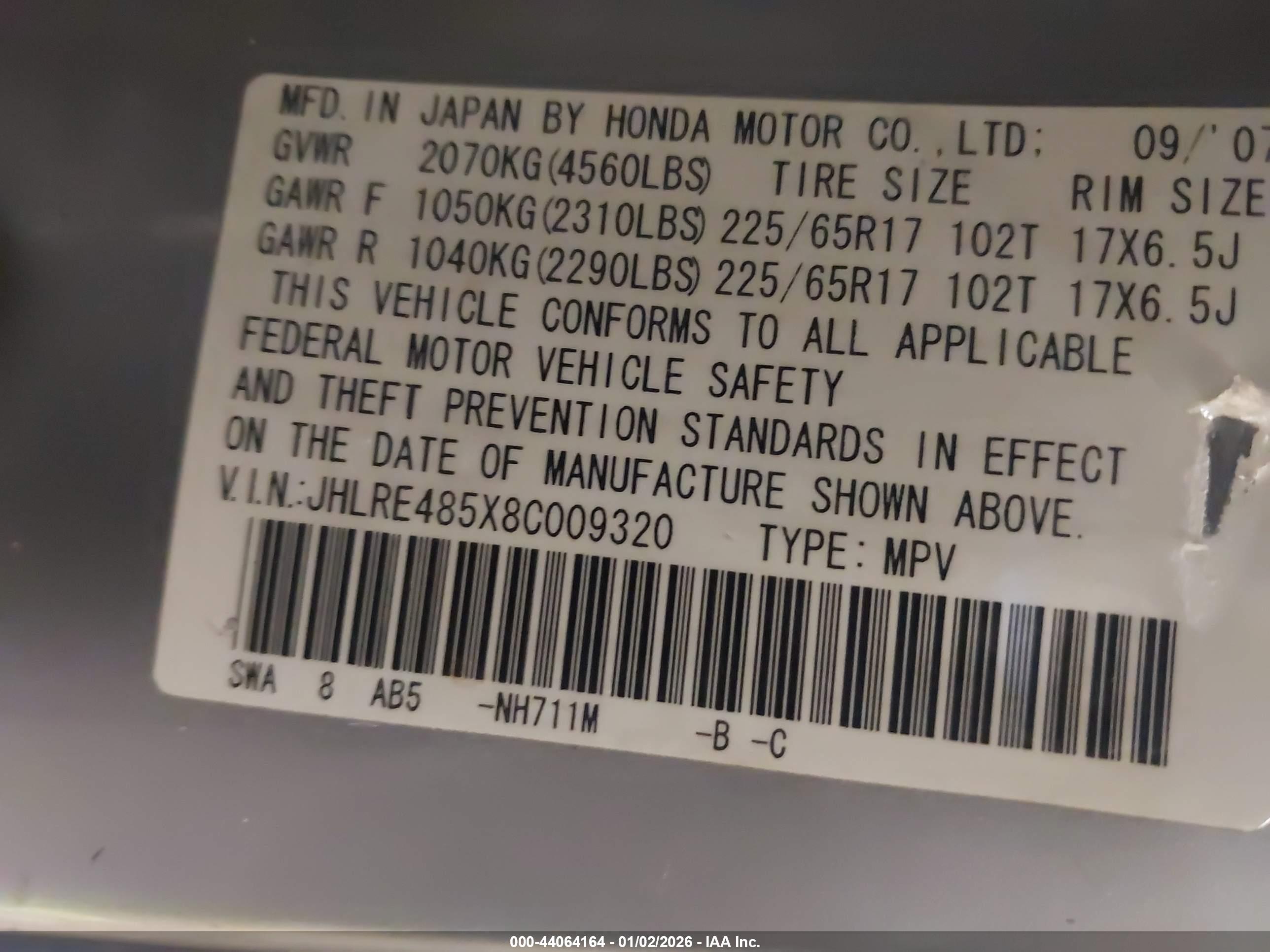 HONDA CR-V image 9